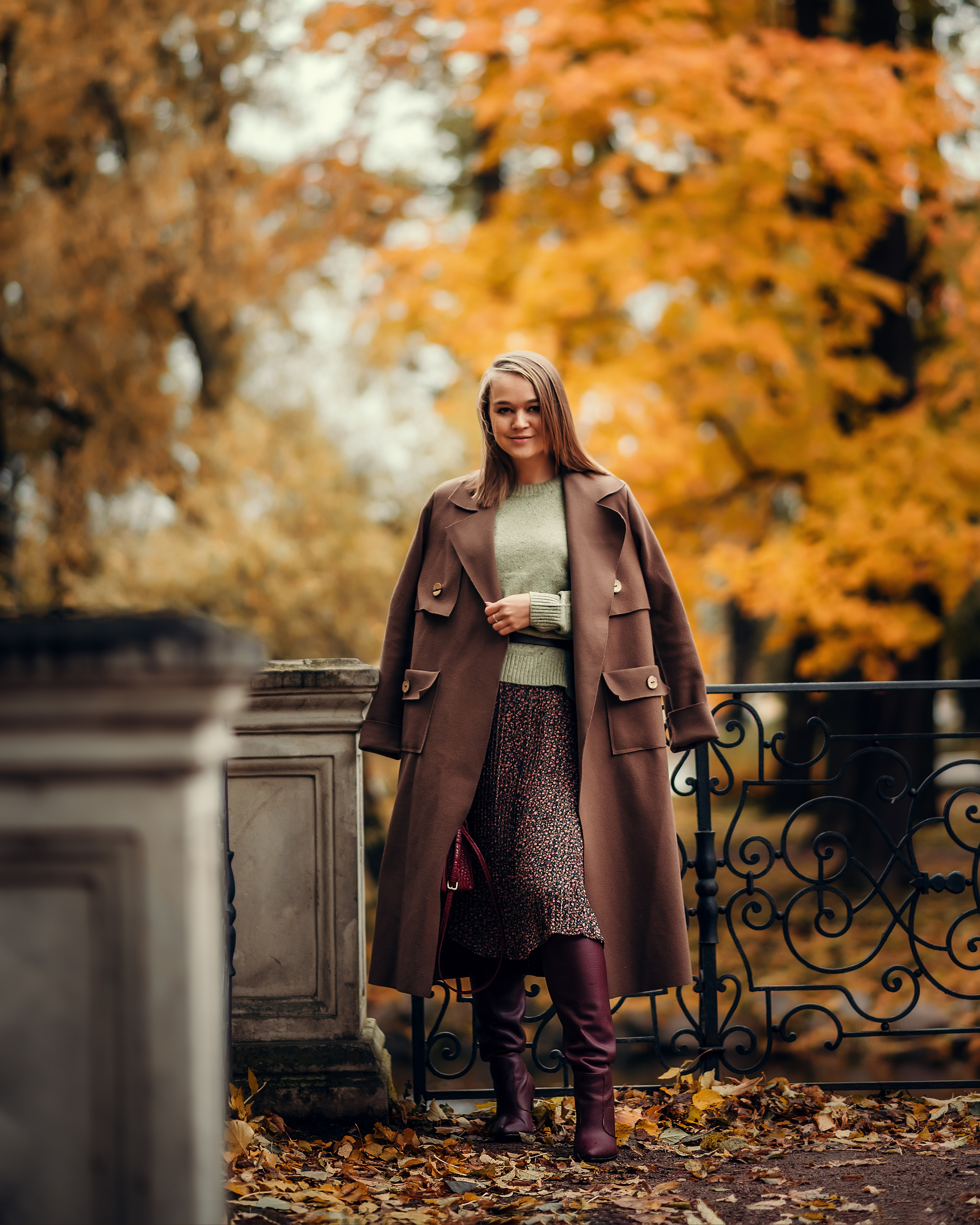 Мария, Лопухинский сад/ осень. Фотограф в Санкт- Петербурге Мария Золотарь