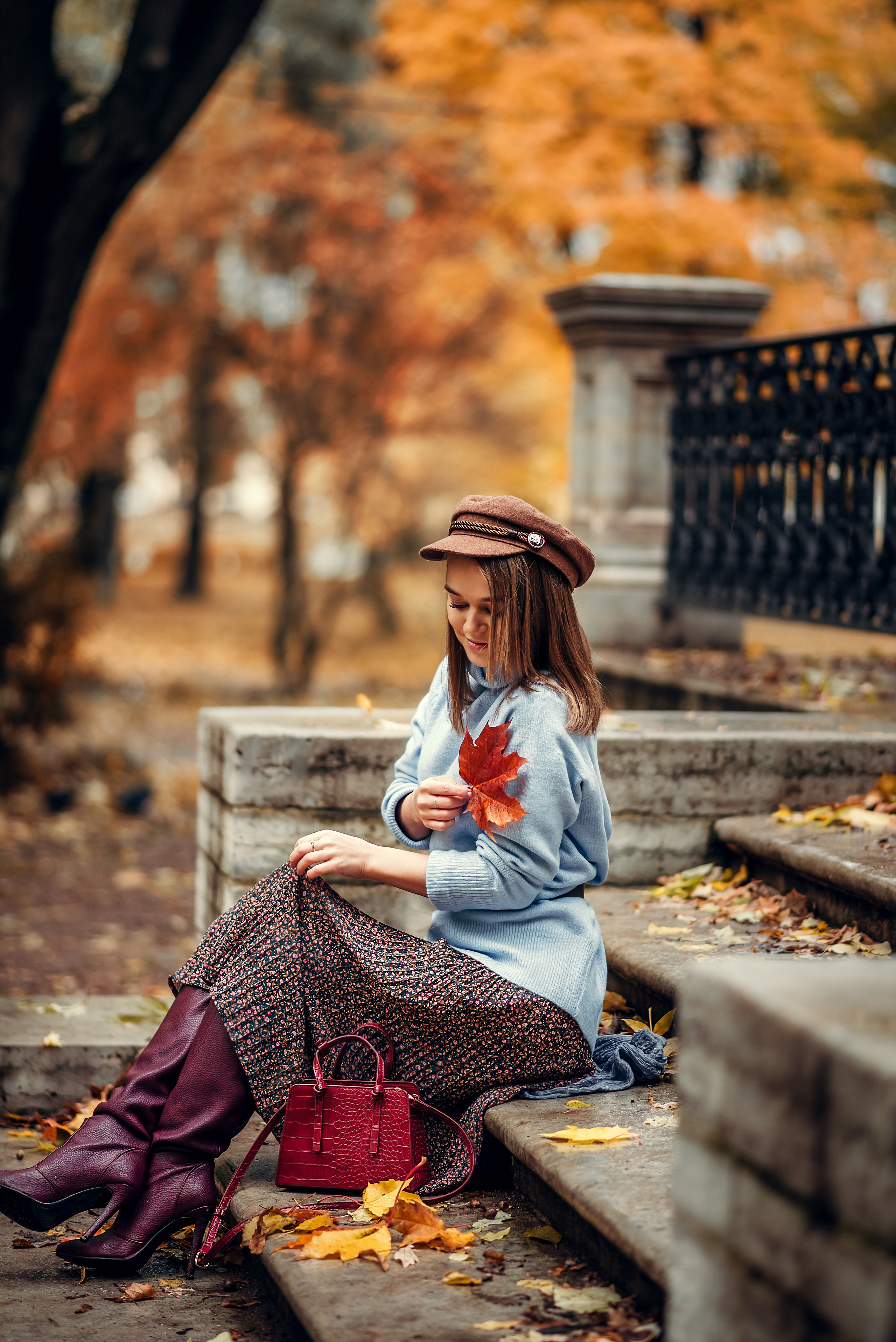 Мария, Лопухинский сад/ осень. Фотограф в Санкт- Петербурге Мария Золотарь