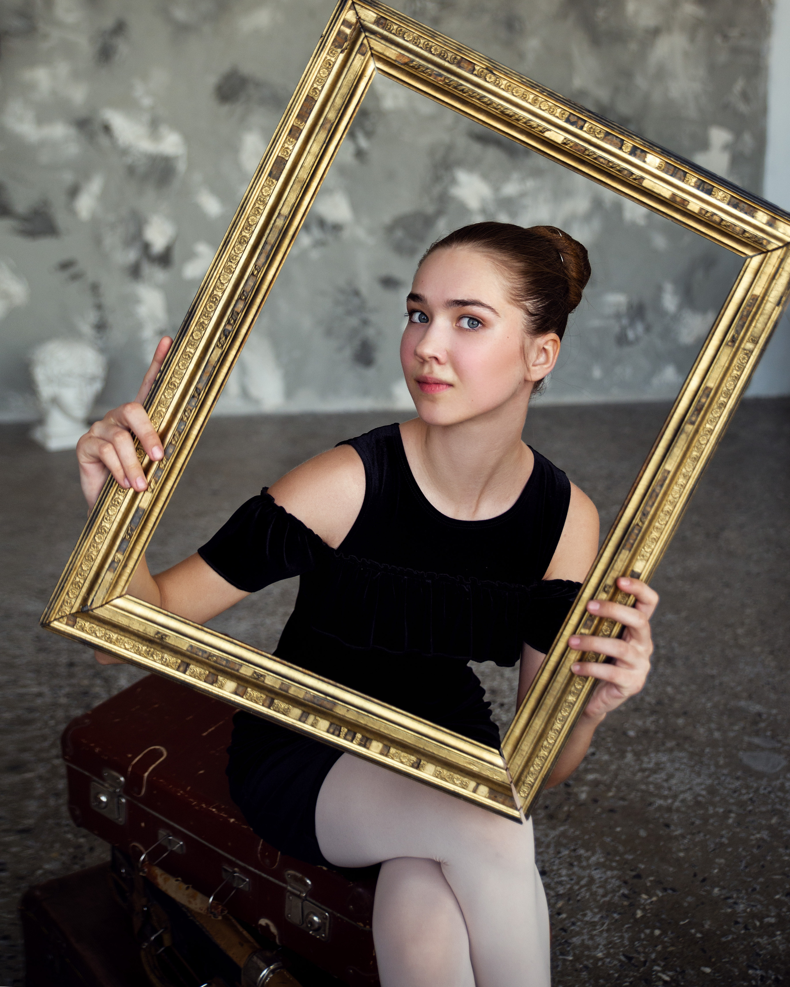 Эмилия, балетная фотосессия в студии Запад. Фотограф в Санкт- Петербурге Мария Золотарь