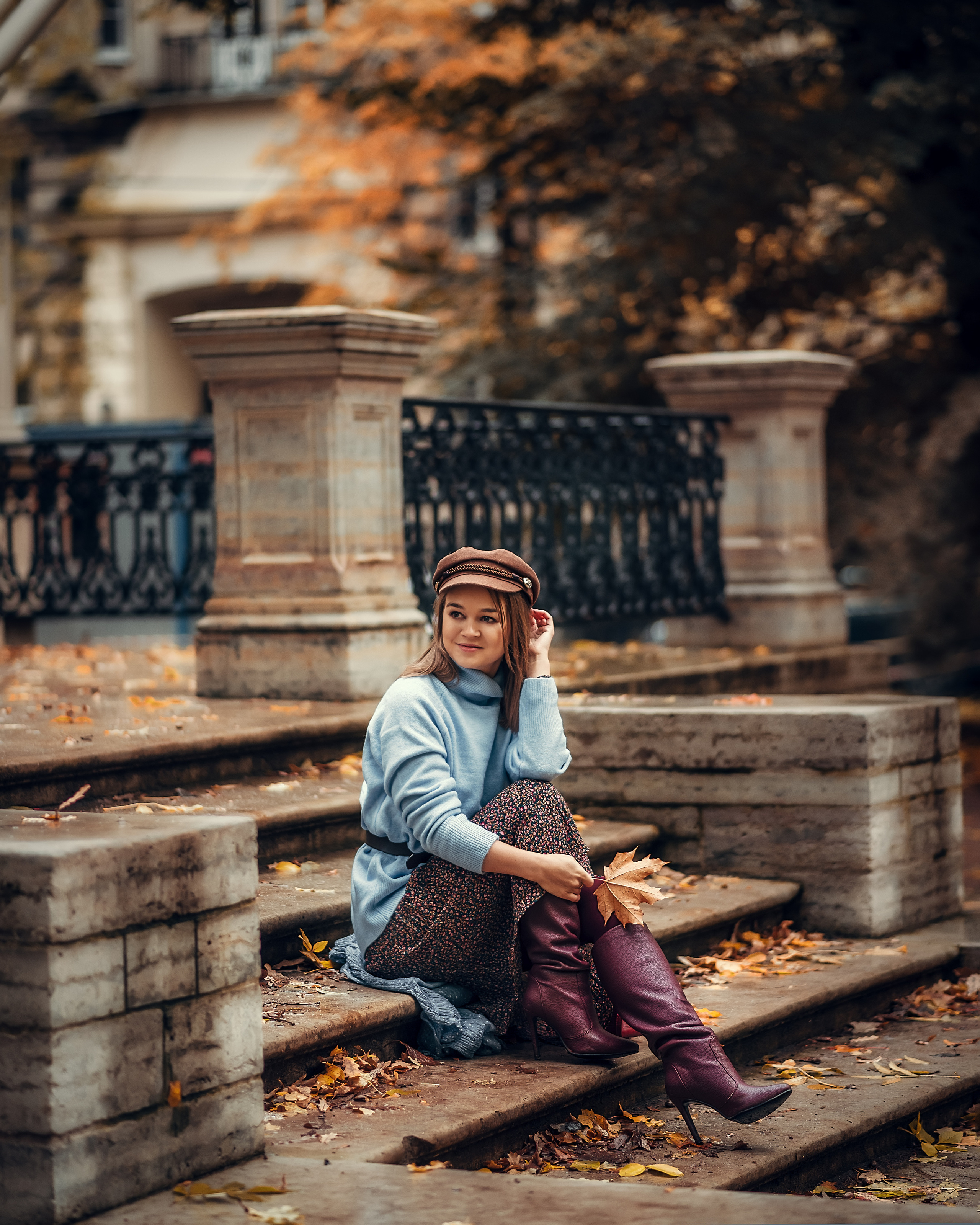 Мария, Лопухинский сад/ осень. Фотограф в Санкт- Петербурге Мария Золотарь