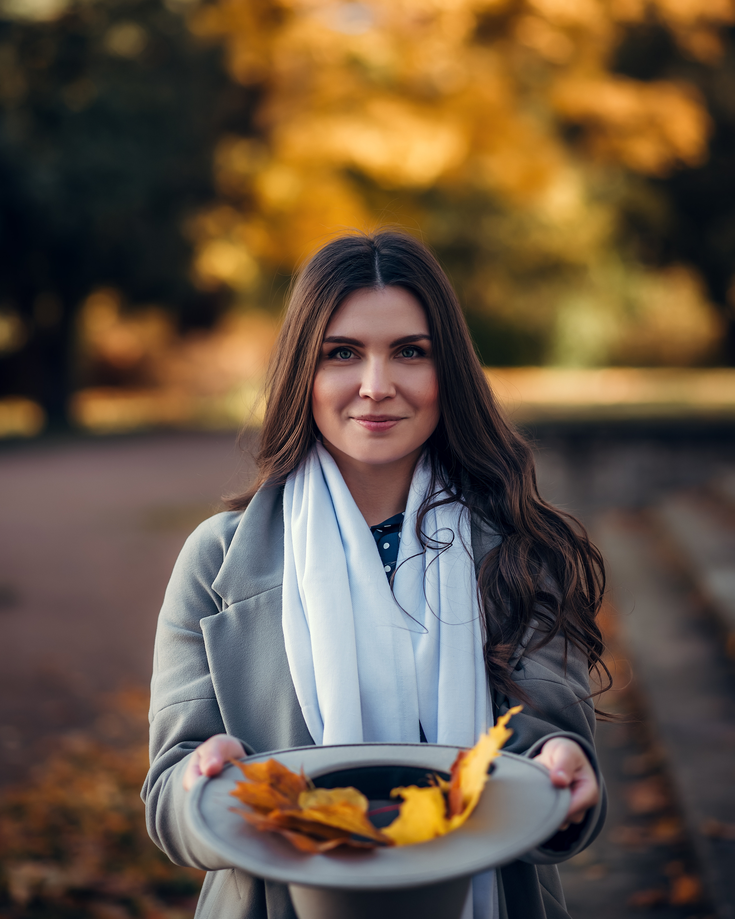 Анна, Елагин остров/осень. Фотограф в Санкт- Петербурге Мария Золотарь