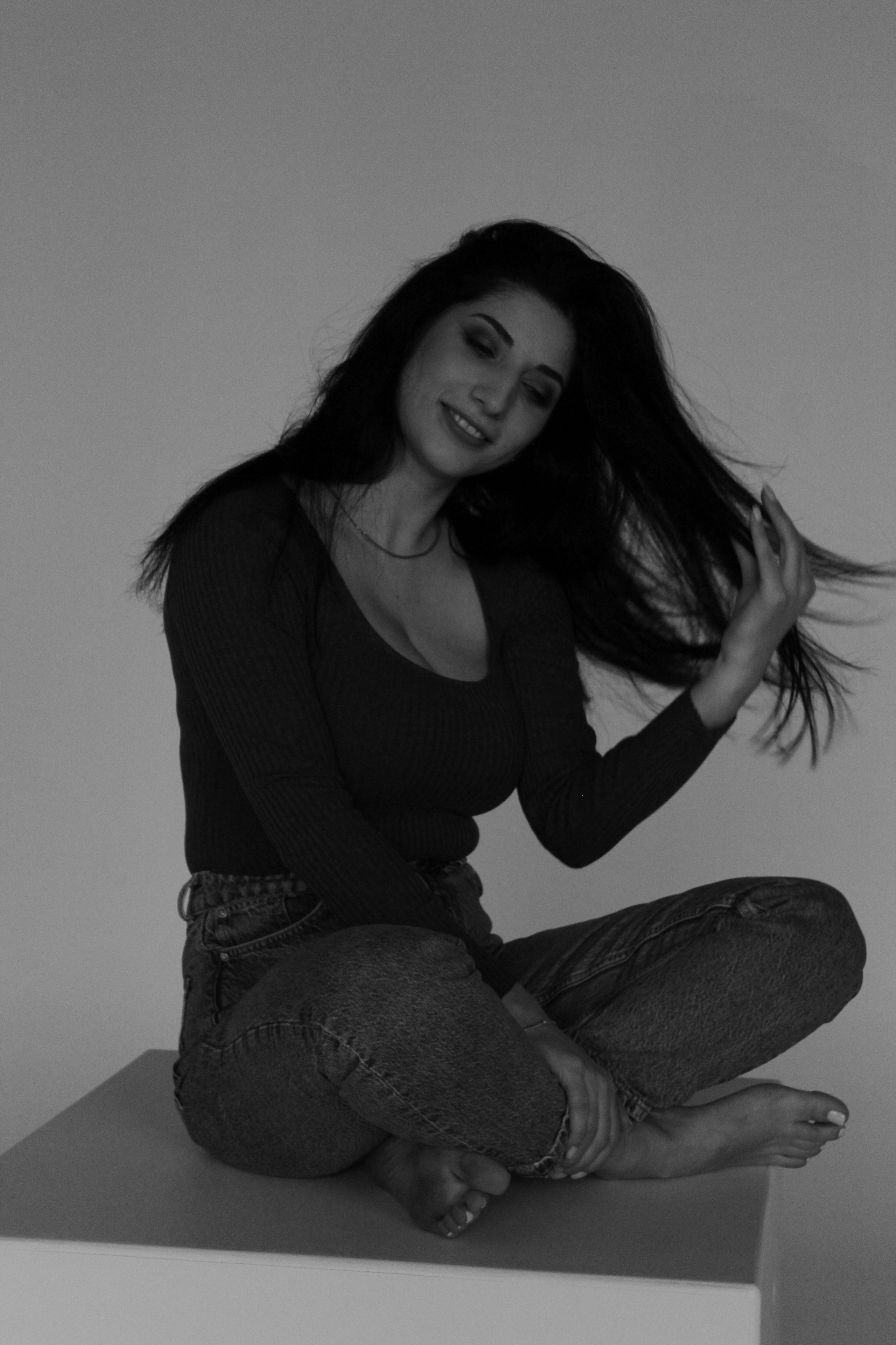 На циклораме. Фотограф Красноярск Капранова Софья