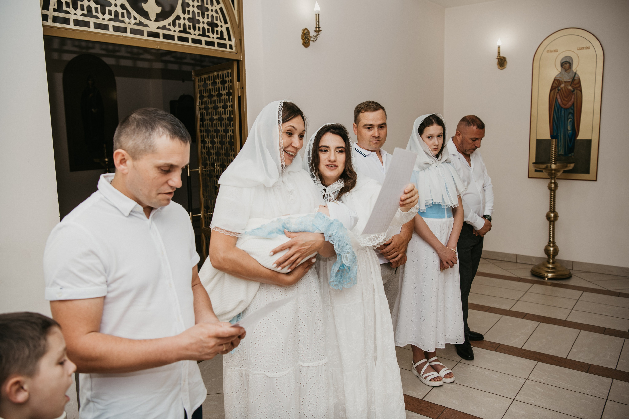 Крещение Евгения. Фотограф на выписку из роддома в Москве и МО