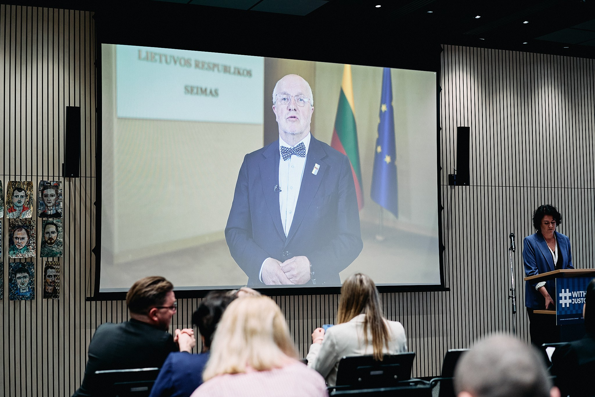 3rd Congress on Political Prisoners in Belarus. Photographer in Vilnius