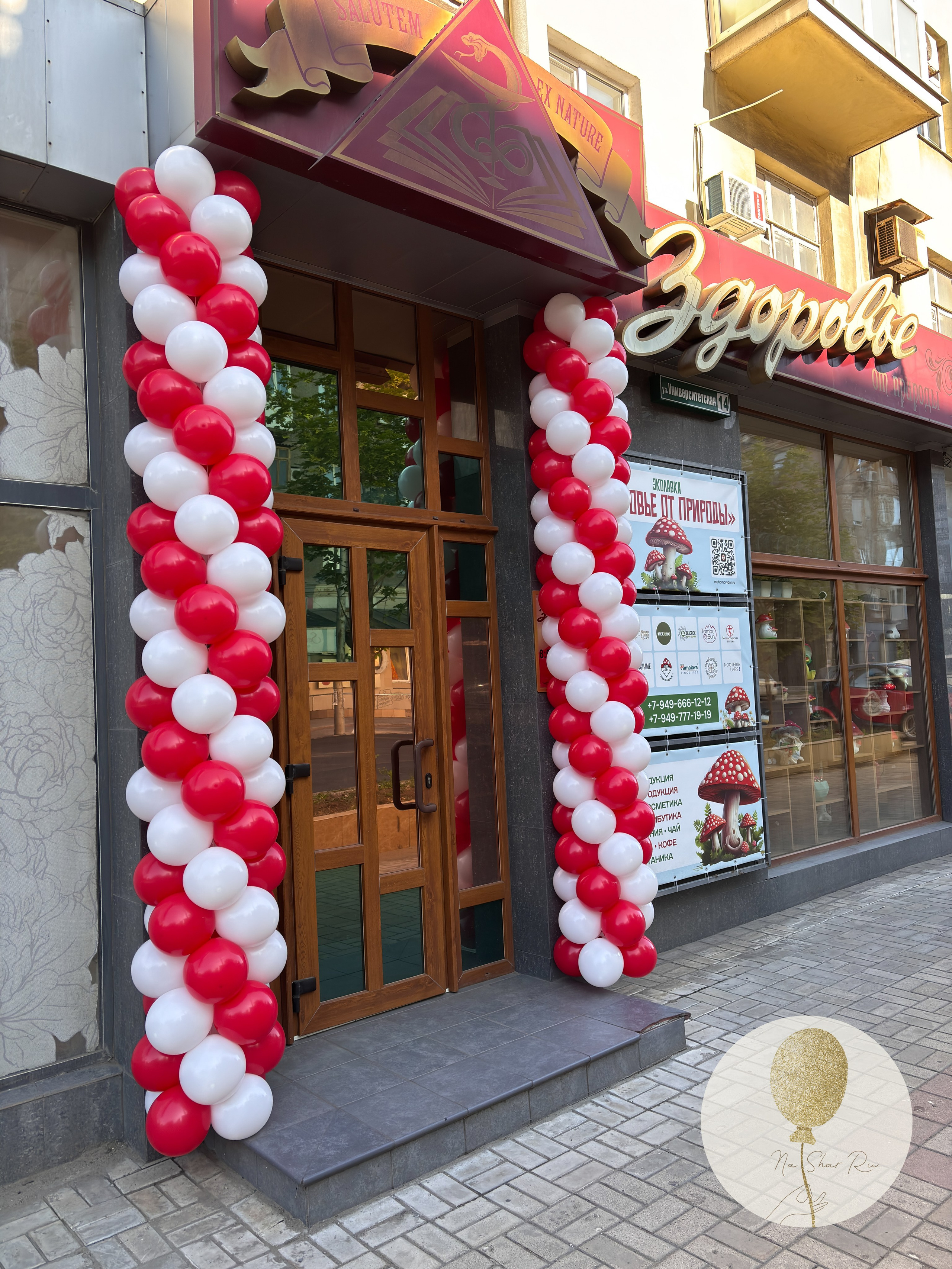 Входная группа. Воздушные шары с гелием в Донецке