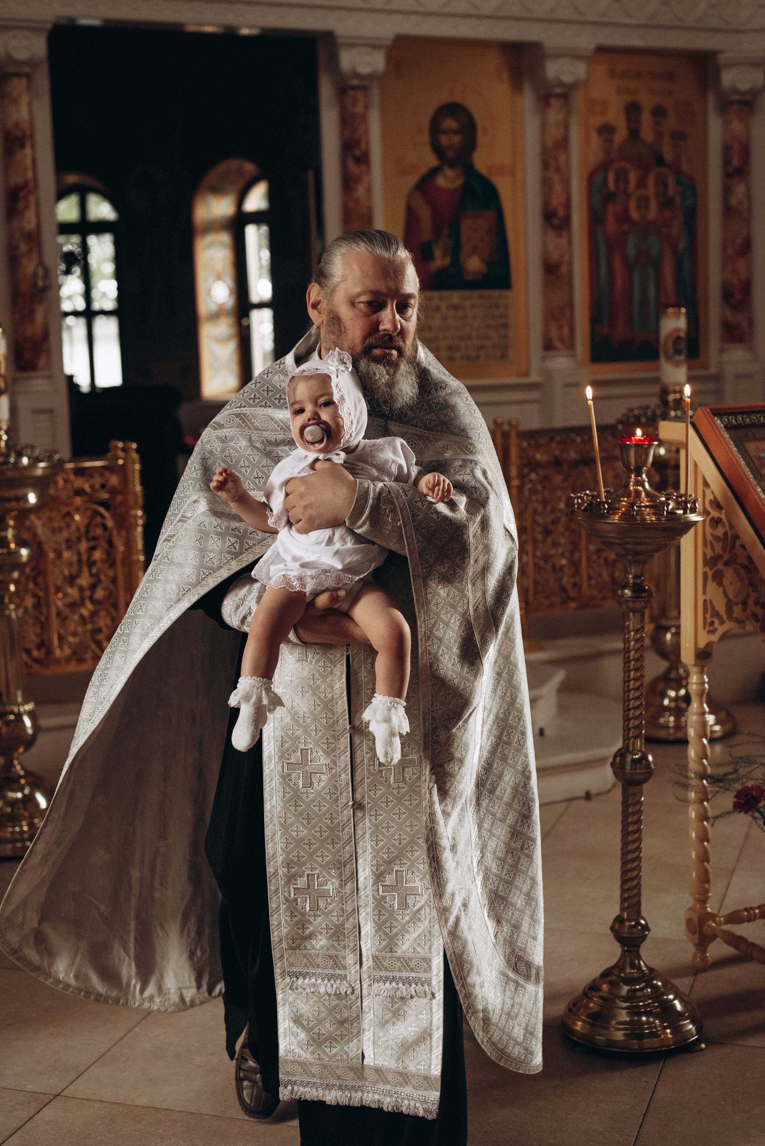 Крещение Ксении и Елизаветы. Фотограф новорождённых и семейный фотограф в Иваново Любовь Капранова