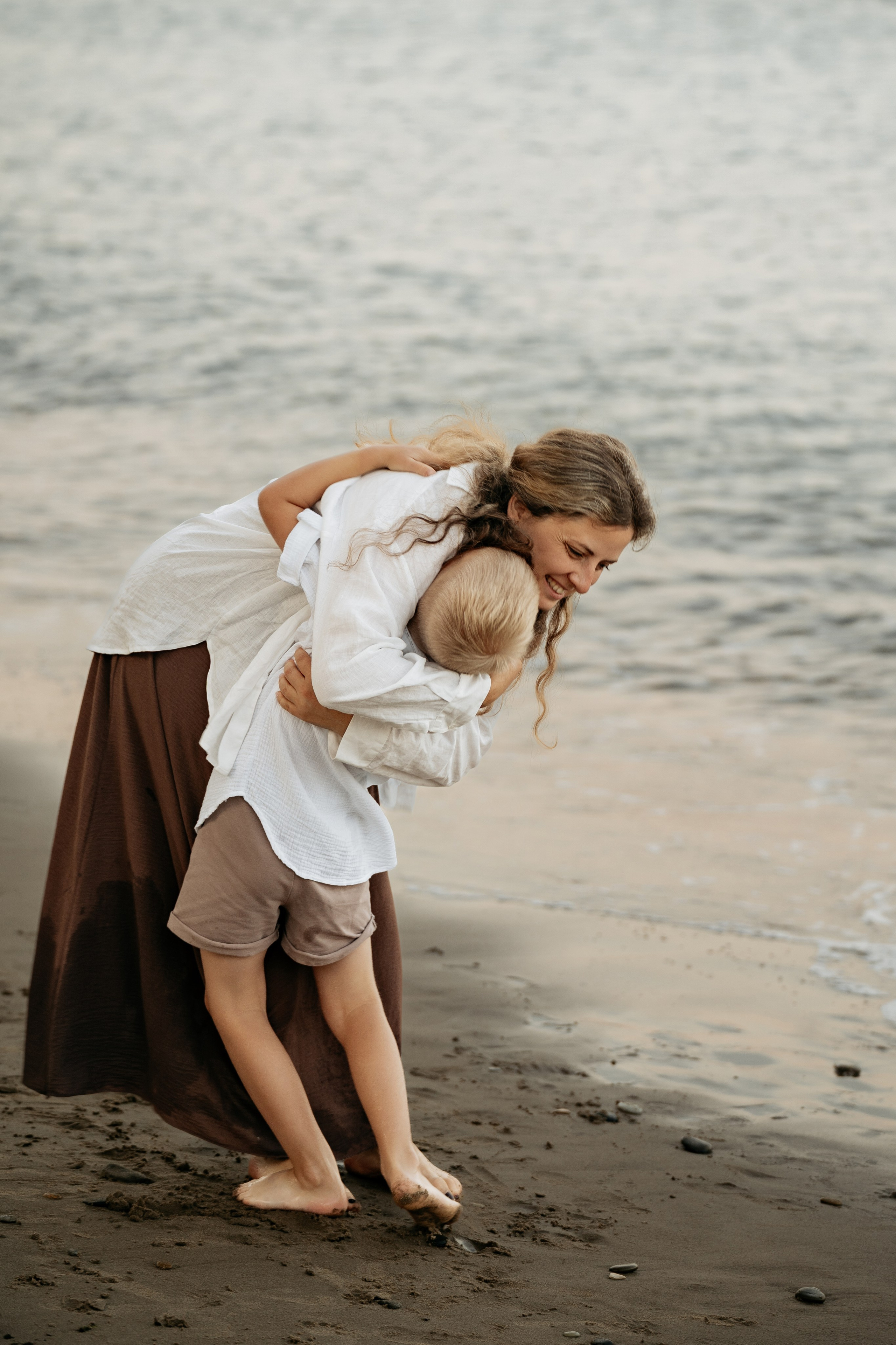 семейная фотосессия Голубицкая Азовское море песчаный пляж