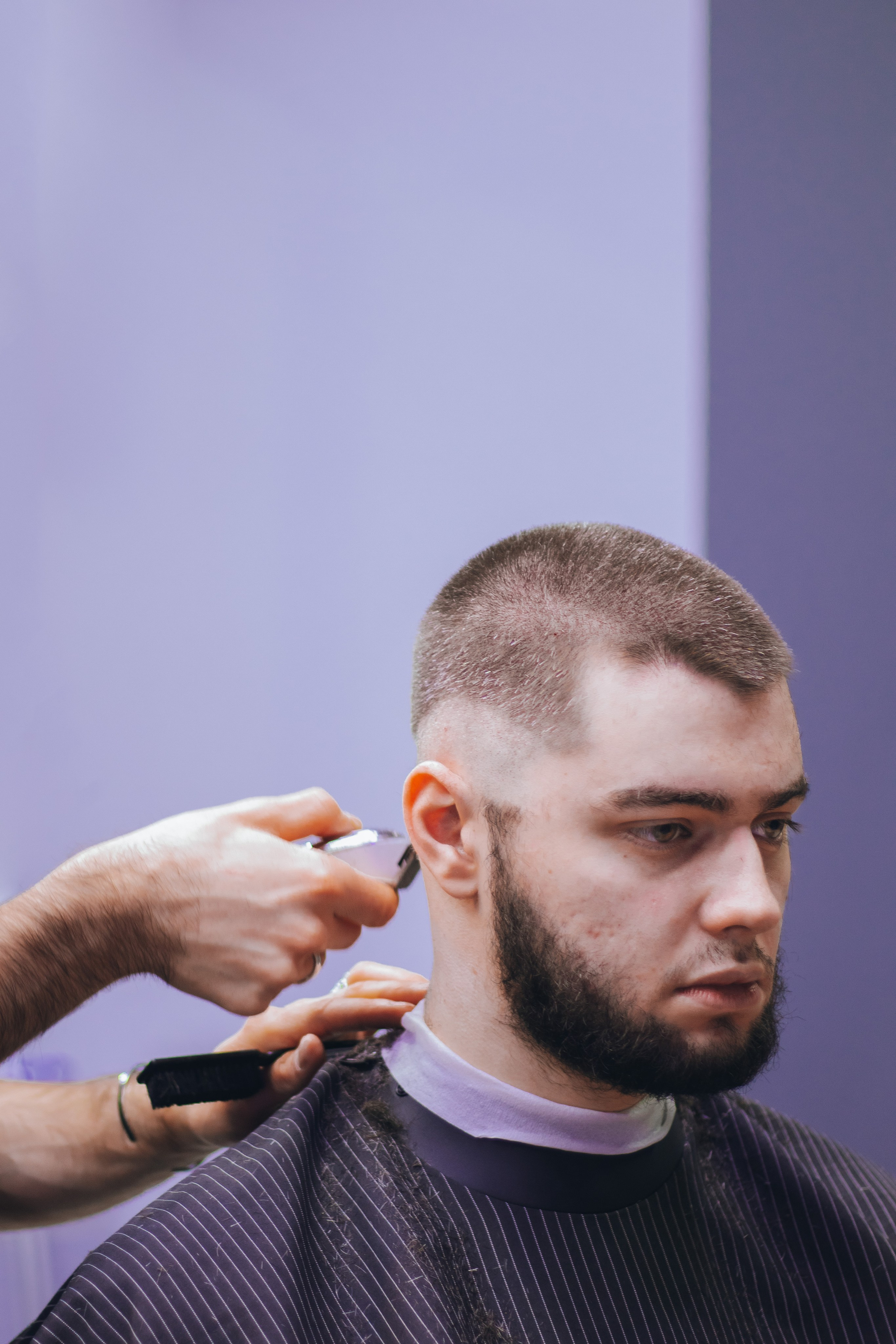 Barbershop Dad. Content shooting. KRIS KRUPINNIKOVA