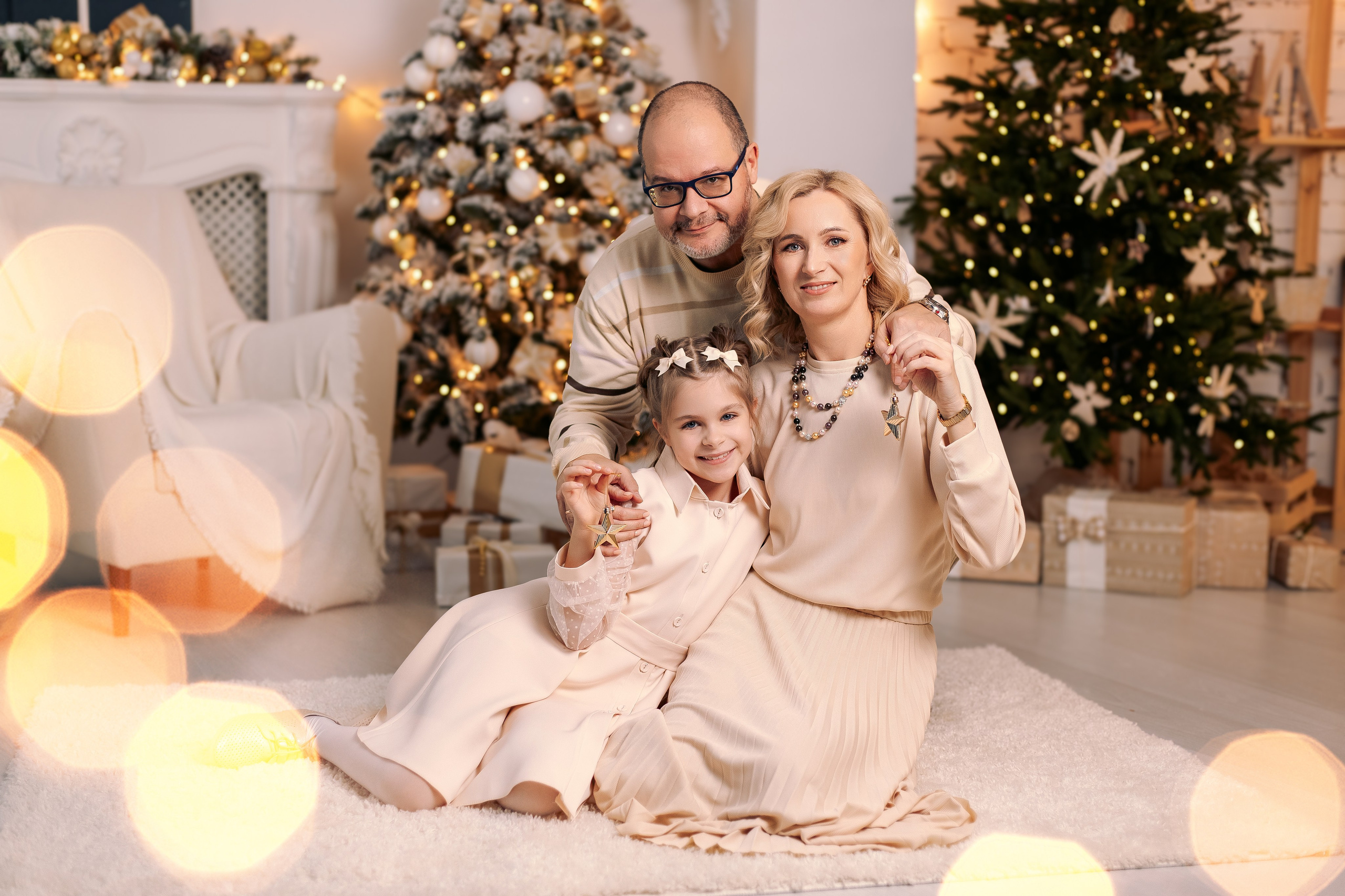 Новогодняя семейная фотосессия в студии OLFI. Фотограф в Санкт-Петербурге, Анна Скворцова