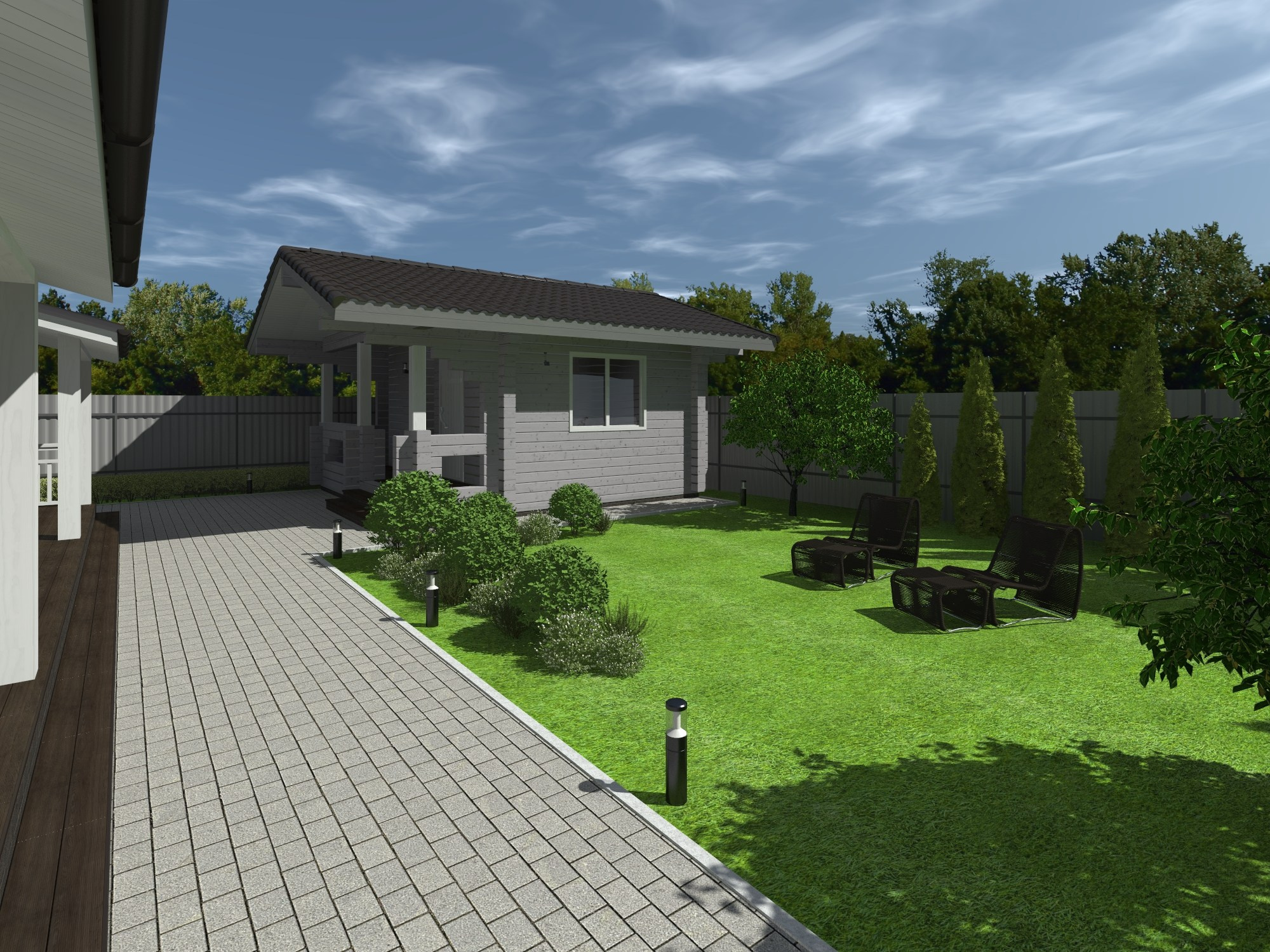 Индивидуальный жилой дом 160 м². ПРОЕКТИРОВАНИЕ ИНТЕРЬЕРОВ И АРХИТЕКТУРНЫХ РЕШЕНИЙ В СТУДИИ SHELOFAST DESIGN