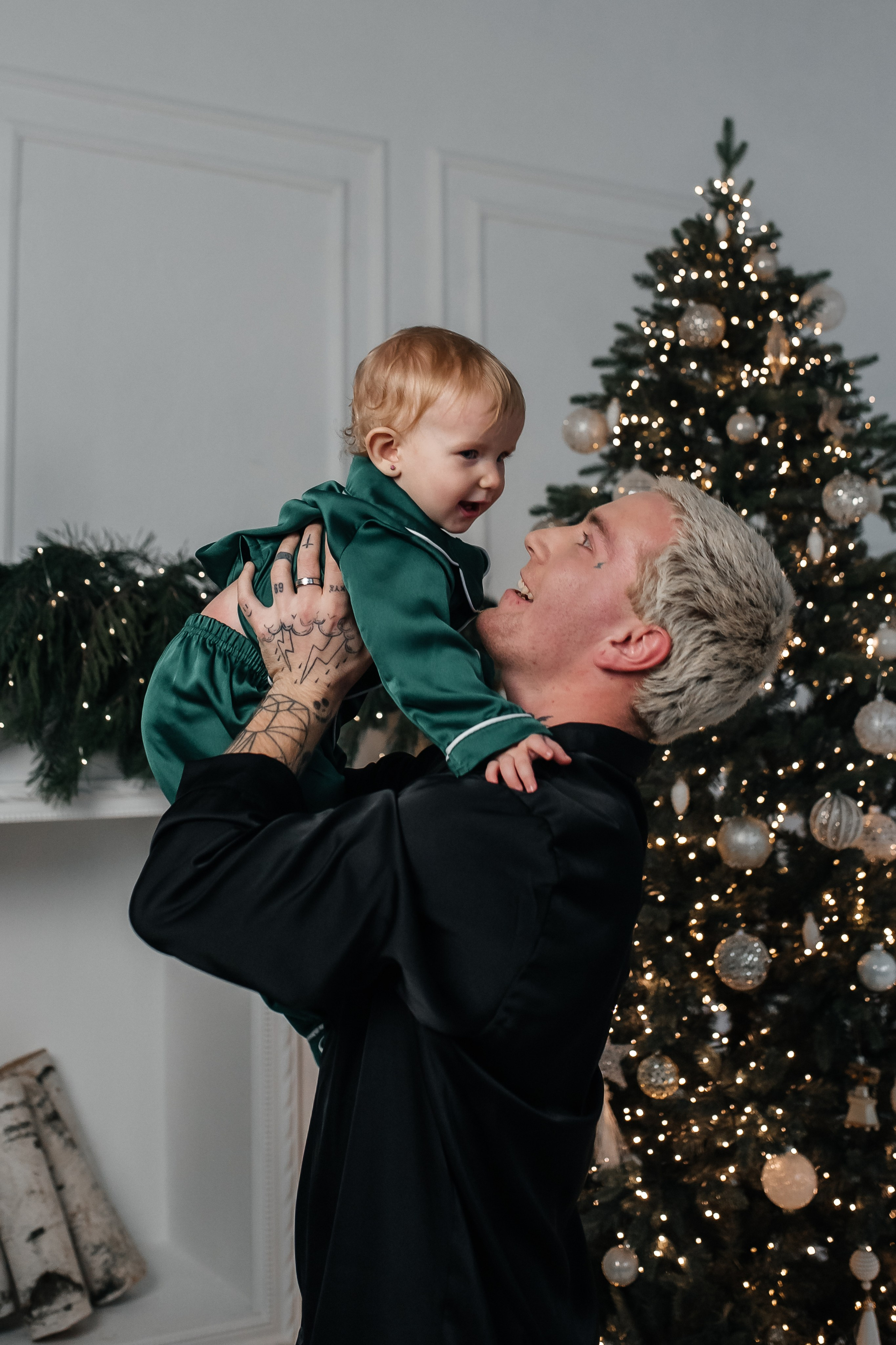 Мама, папа, дочь (атласные пижамы). Фотограф в Дзержинске Наташа Баева