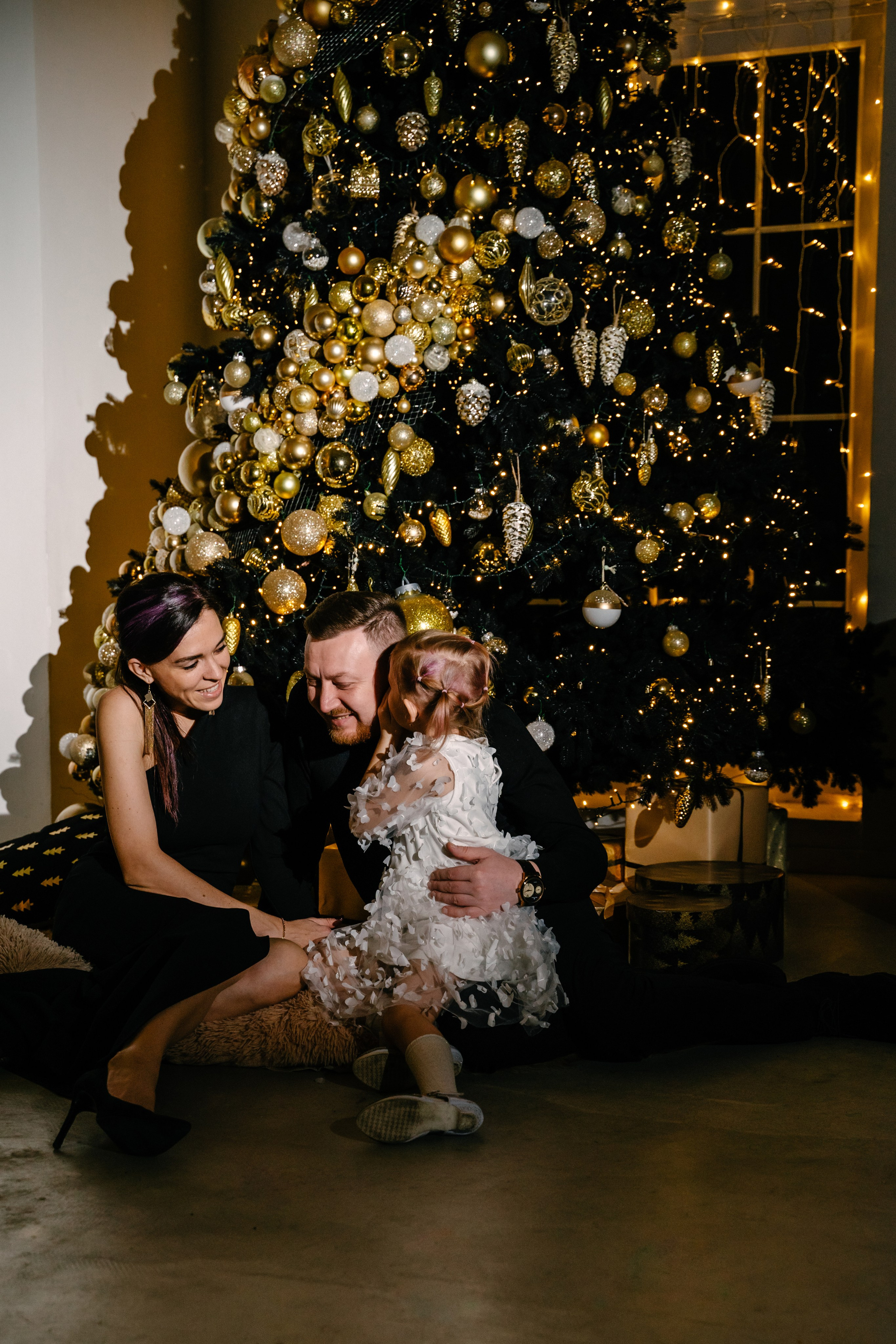 Вечерняя новогодняя съемка в студии. Свадебный фотограф Юлия Копылова