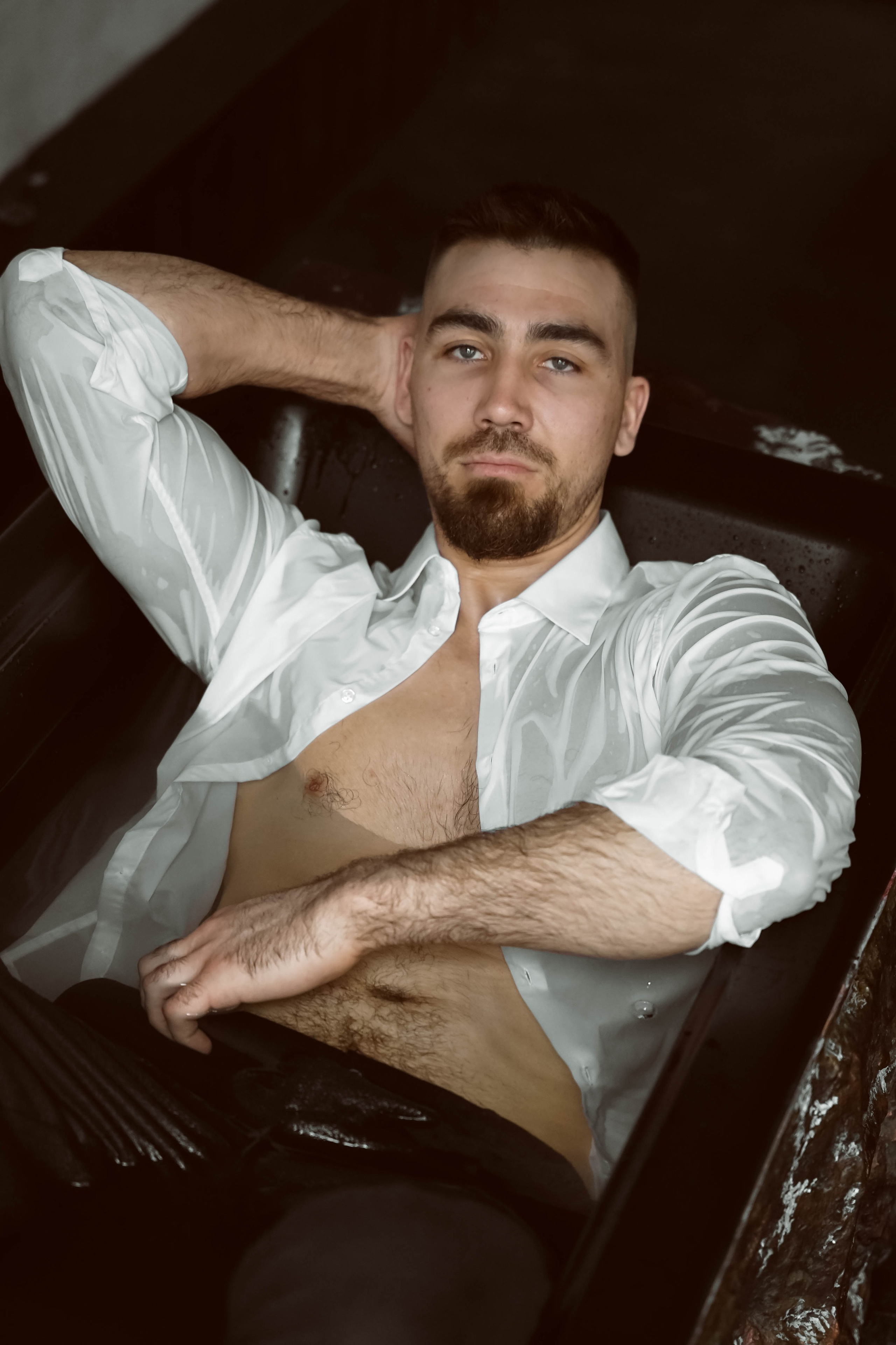 Творческая съемка для мужчины