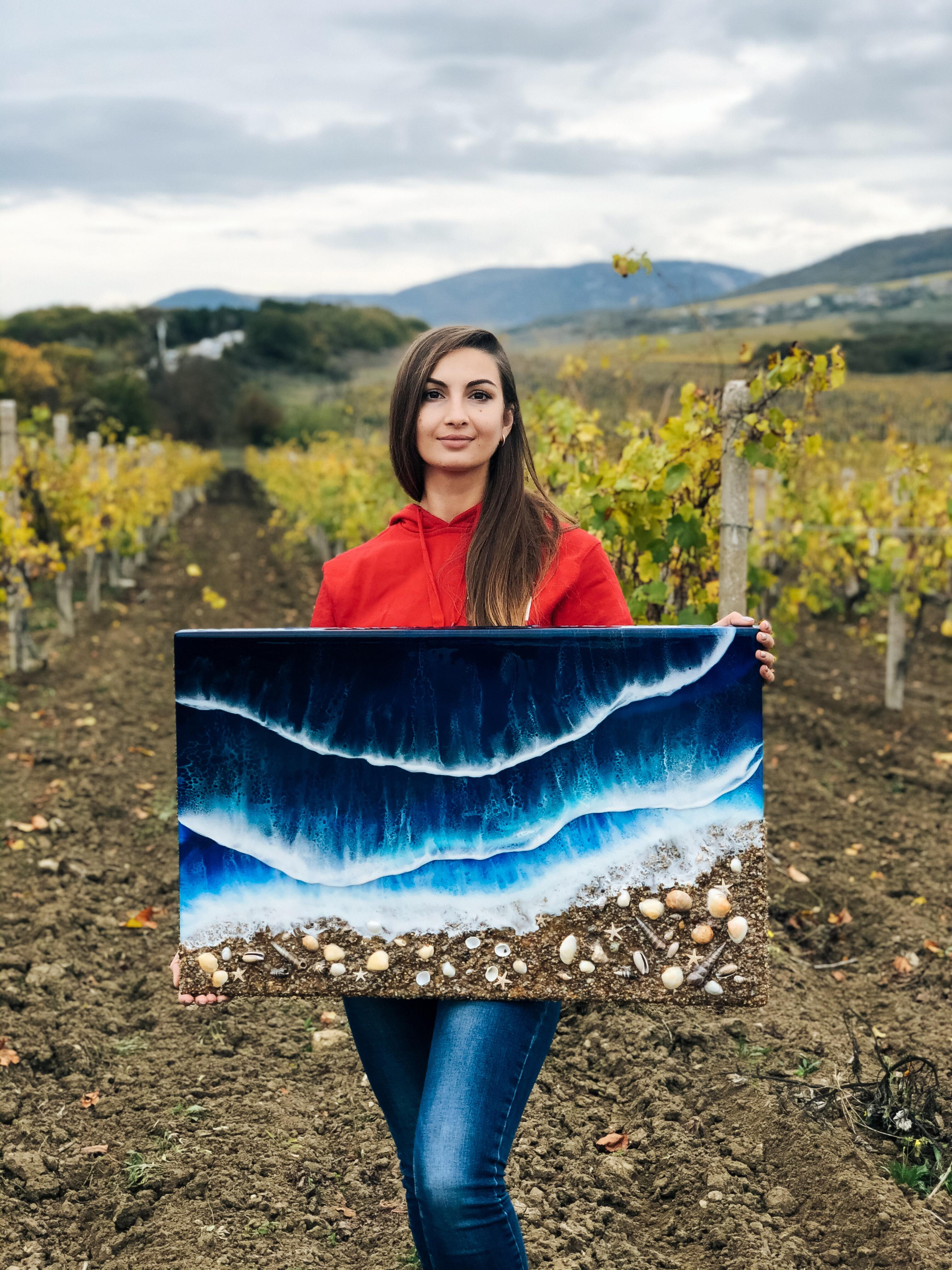 Эпоксидная смола. Seatales — эпоксидная смола и спиртовые чернила