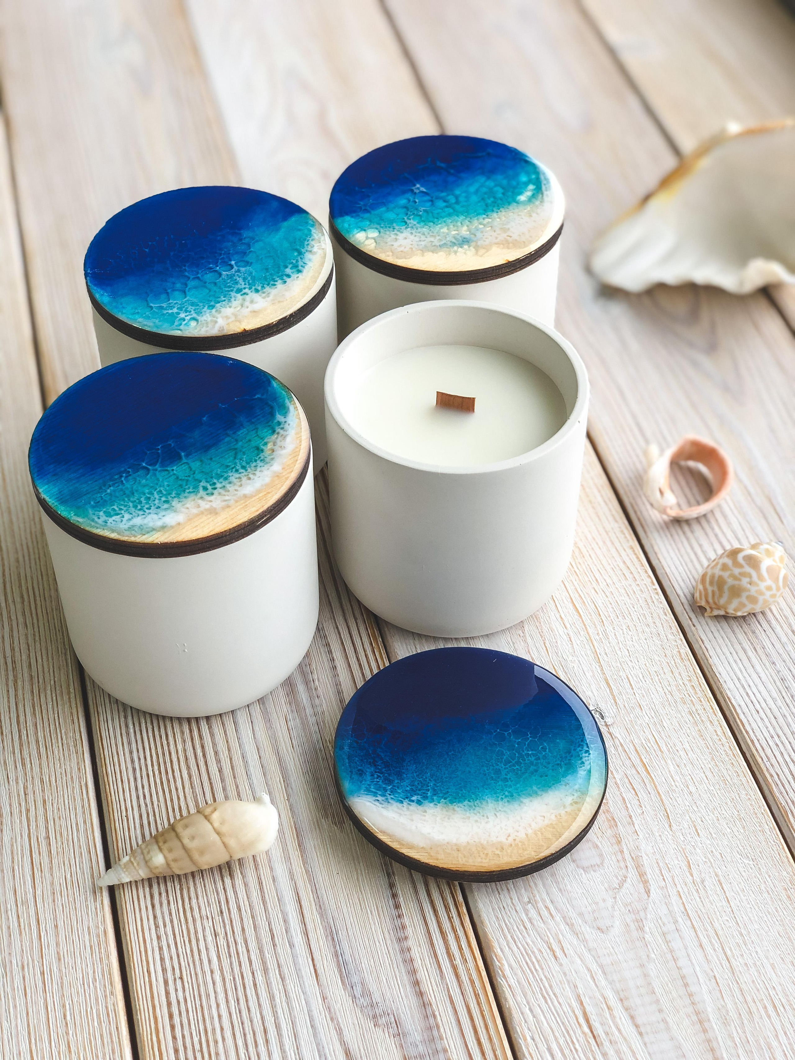 Эпоксидная смола. Seatales — эпоксидная смола и спиртовые чернила