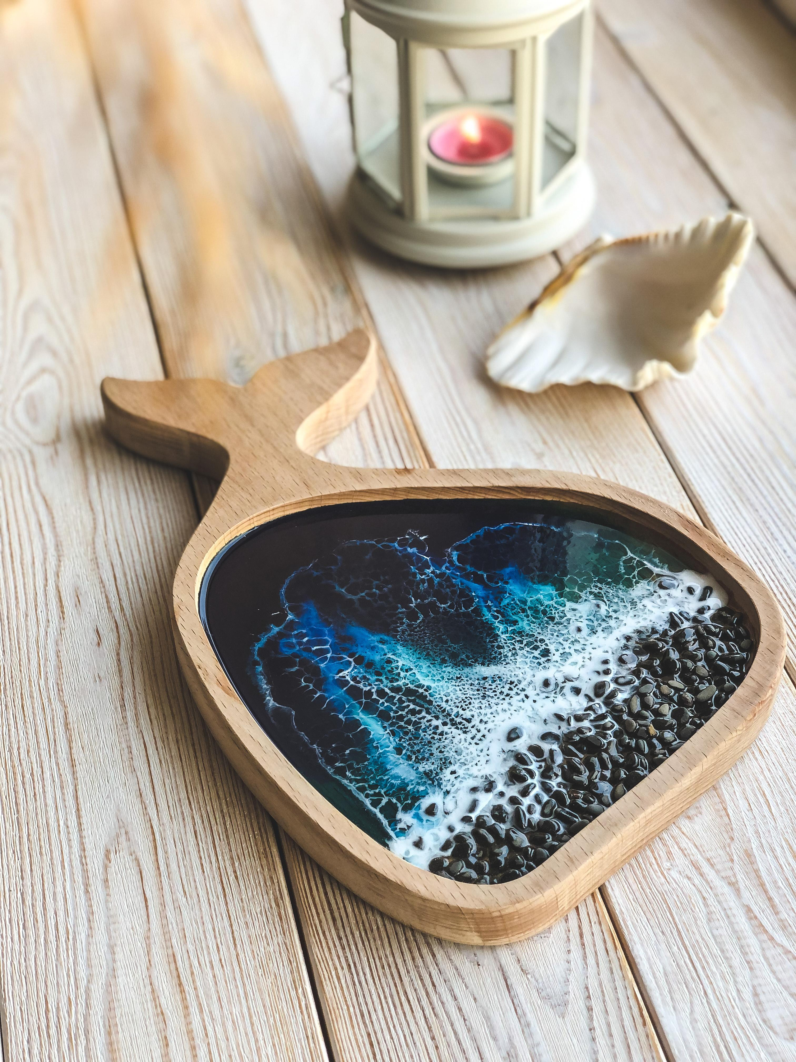 Эпоксидная смола. Seatales — эпоксидная смола и спиртовые чернила