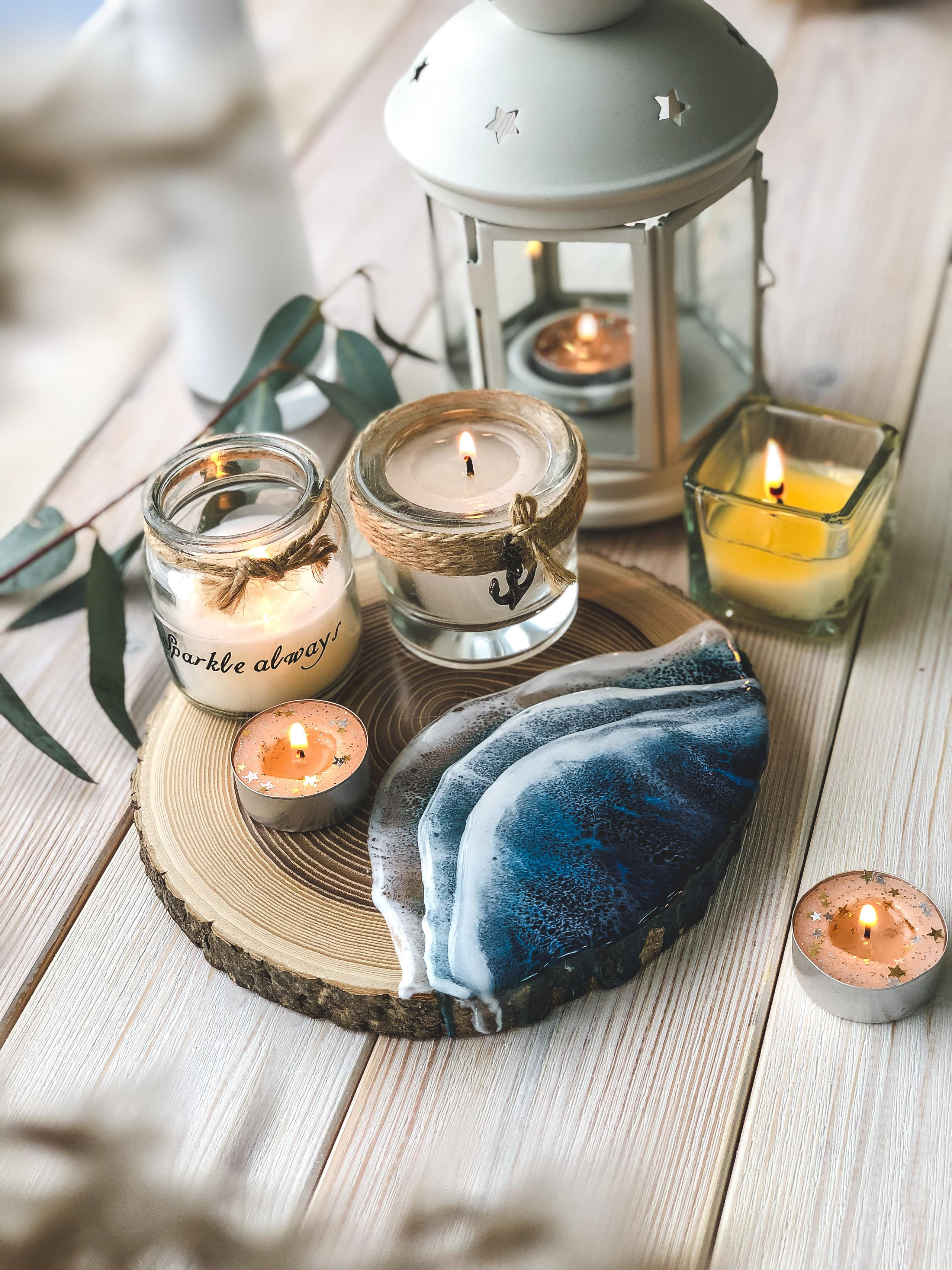 Эпоксидная смола. Seatales — эпоксидная смола и спиртовые чернила