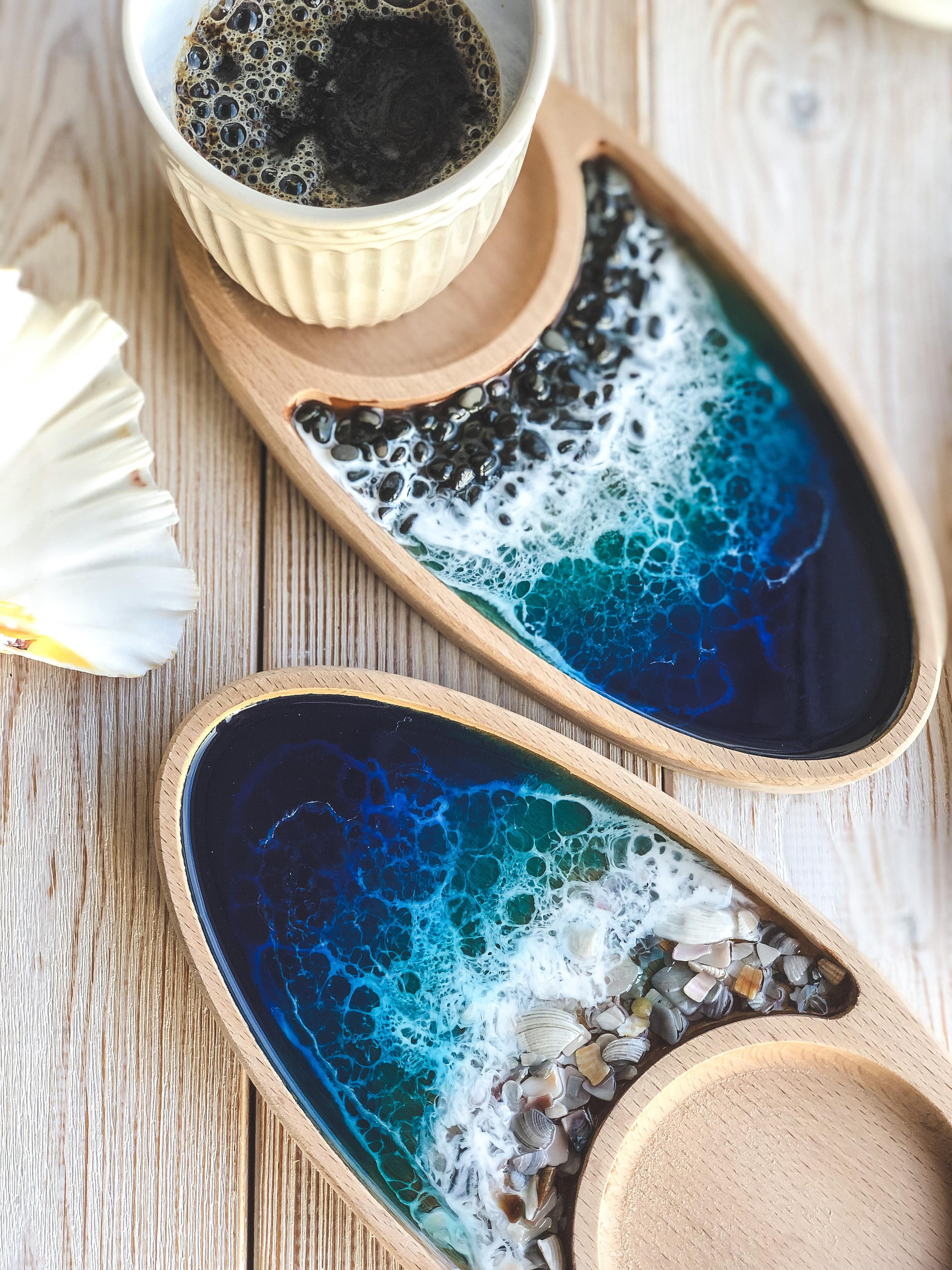 Эпоксидная смола. Seatales — эпоксидная смола и спиртовые чернила