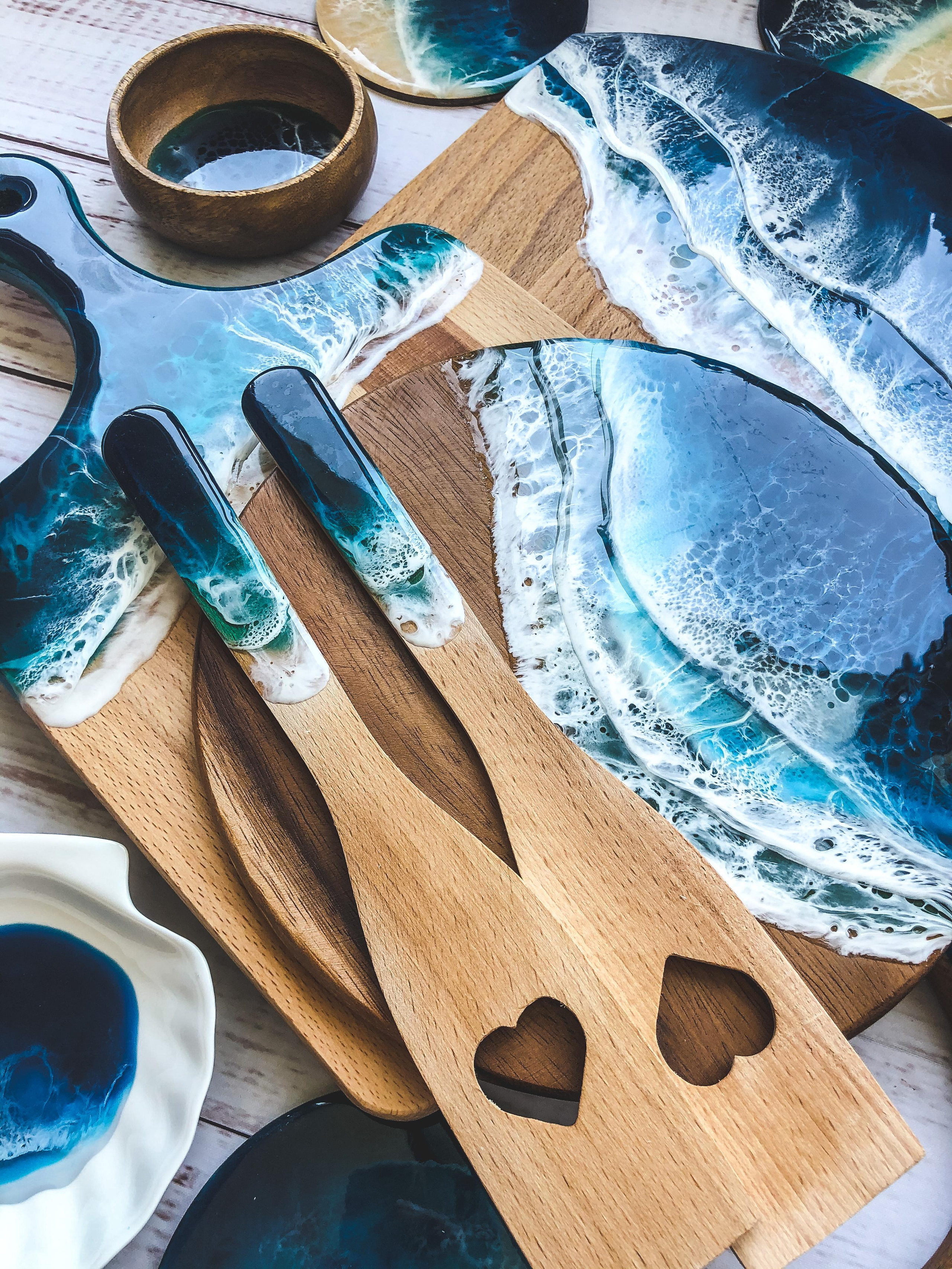 Эпоксидная смола. Seatales — эпоксидная смола и спиртовые чернила