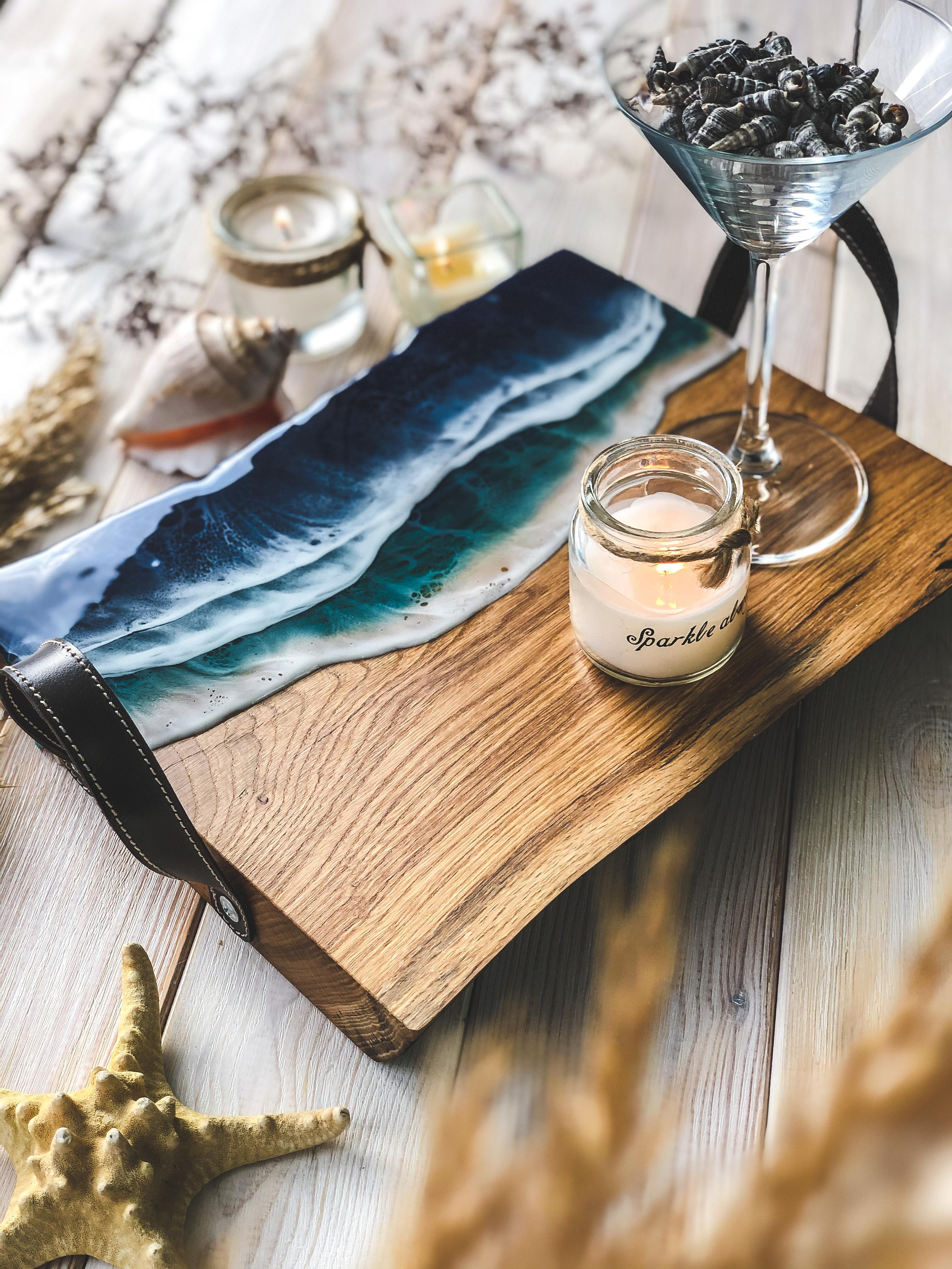 Эпоксидная смола. Seatales — эпоксидная смола и спиртовые чернила