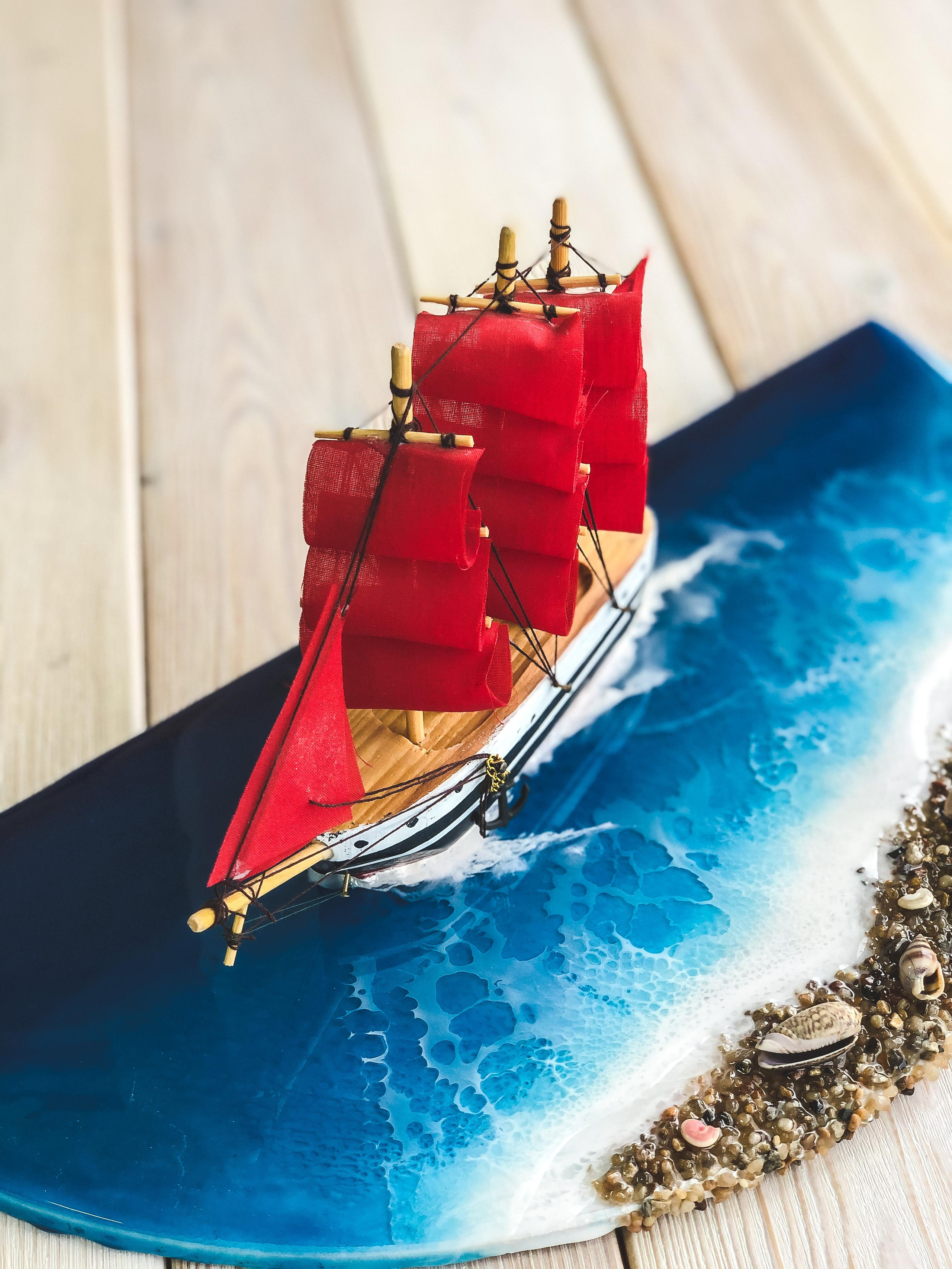 Эпоксидная смола. Seatales — эпоксидная смола и спиртовые чернила