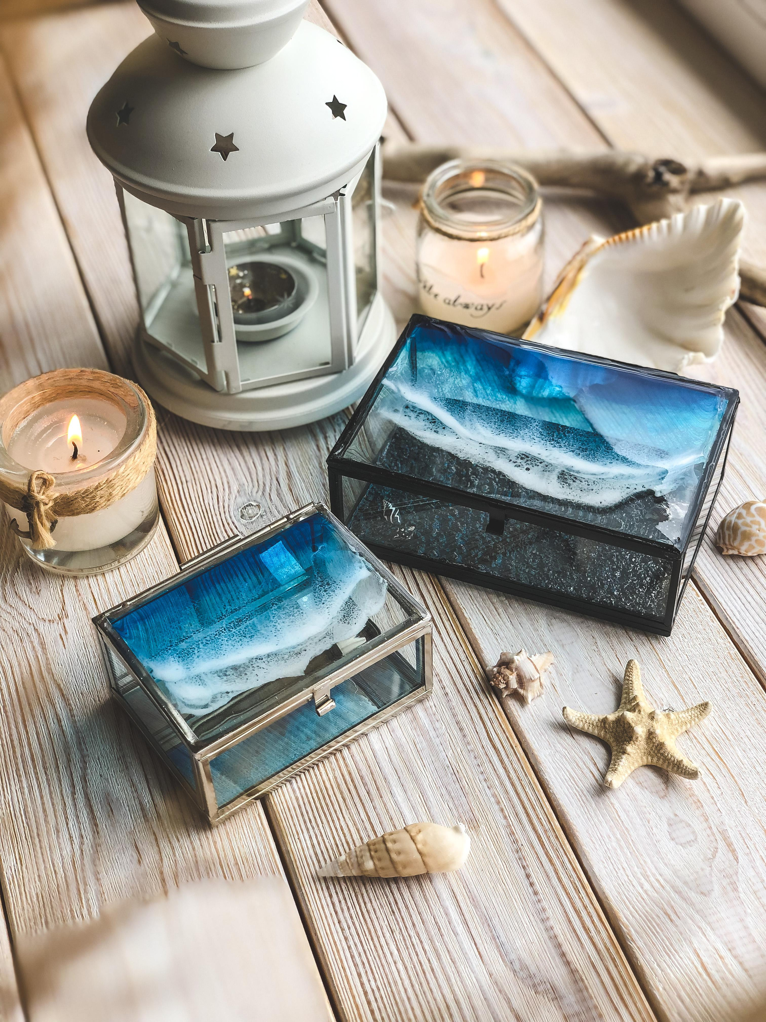 Эпоксидная смола. Seatales — эпоксидная смола и спиртовые чернила