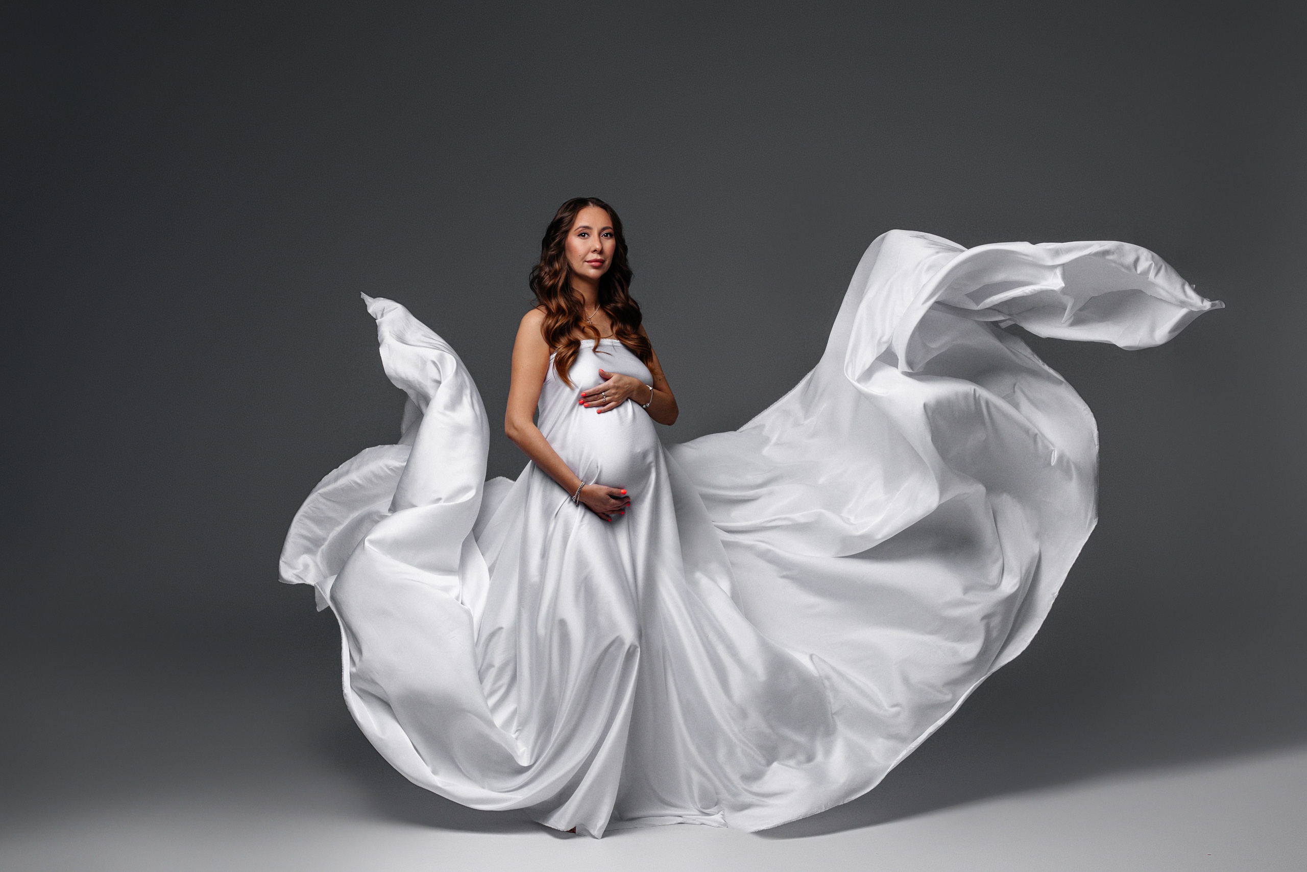 Ткани. Фотограф беременности в Екатеринбурге Гришина Анастасия