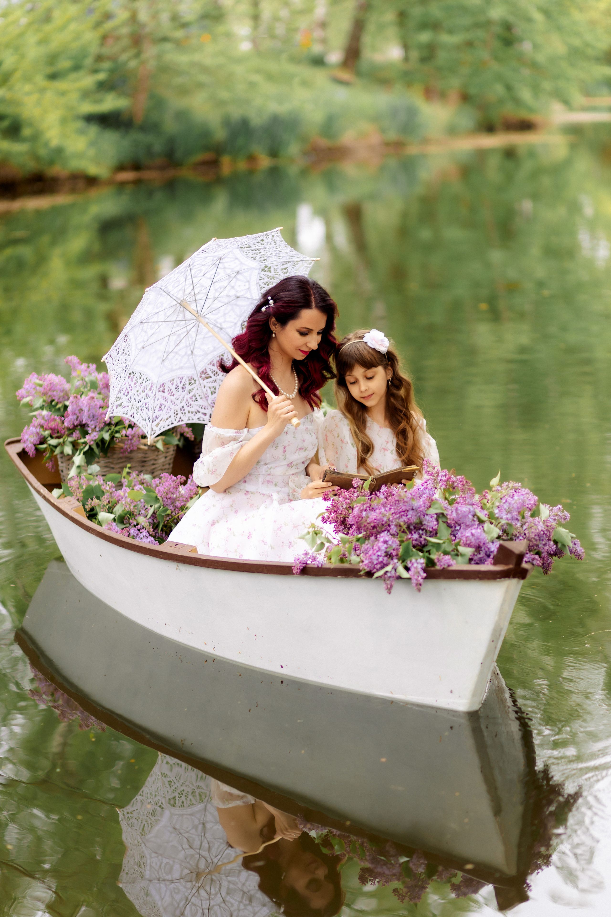 Семейная съемка в лодке. Зотова Алена — семейный и женский фотограф в Зеленограде