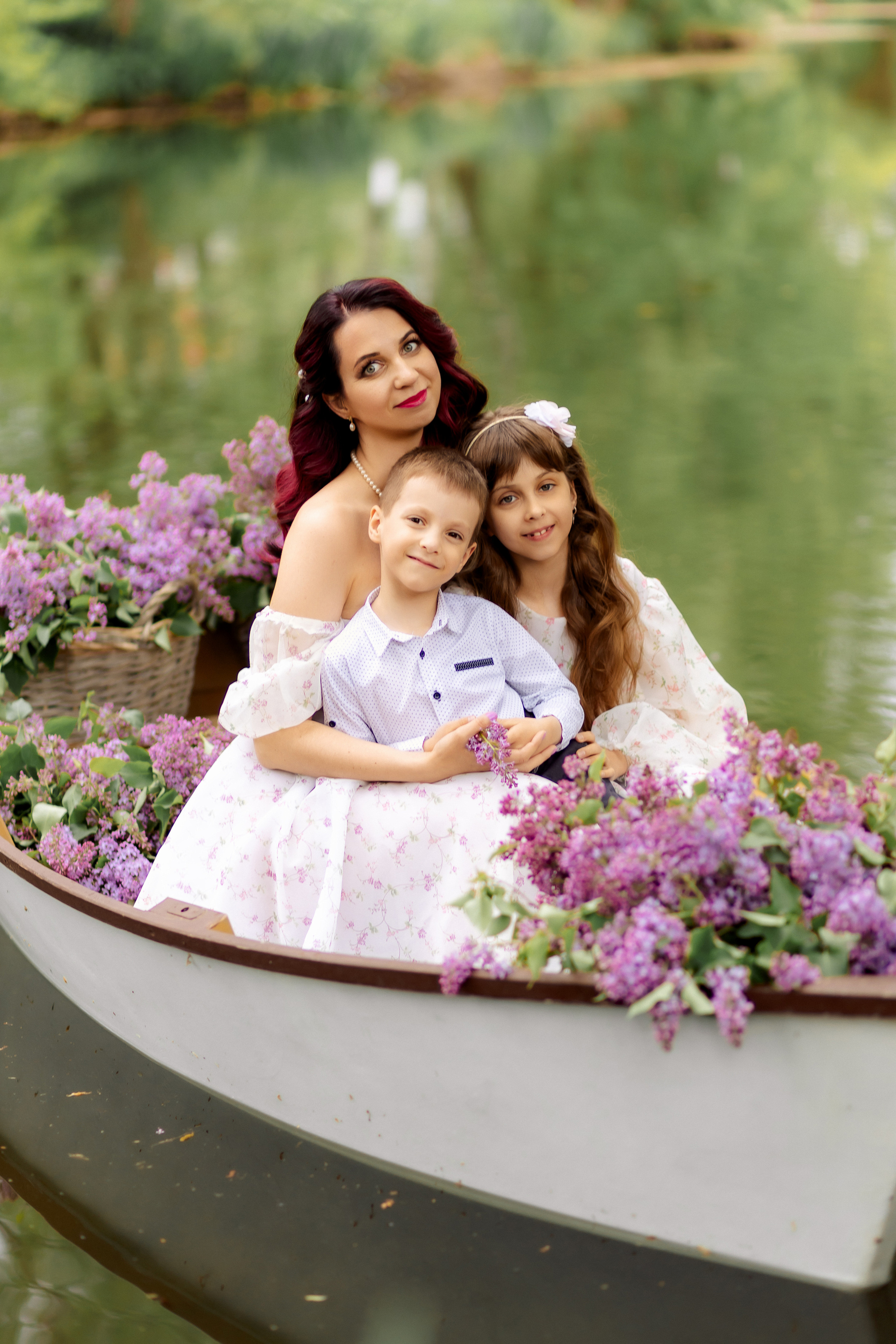 Семейная съемка в лодке. Зотова Алена — семейный и женский фотограф в Зеленограде