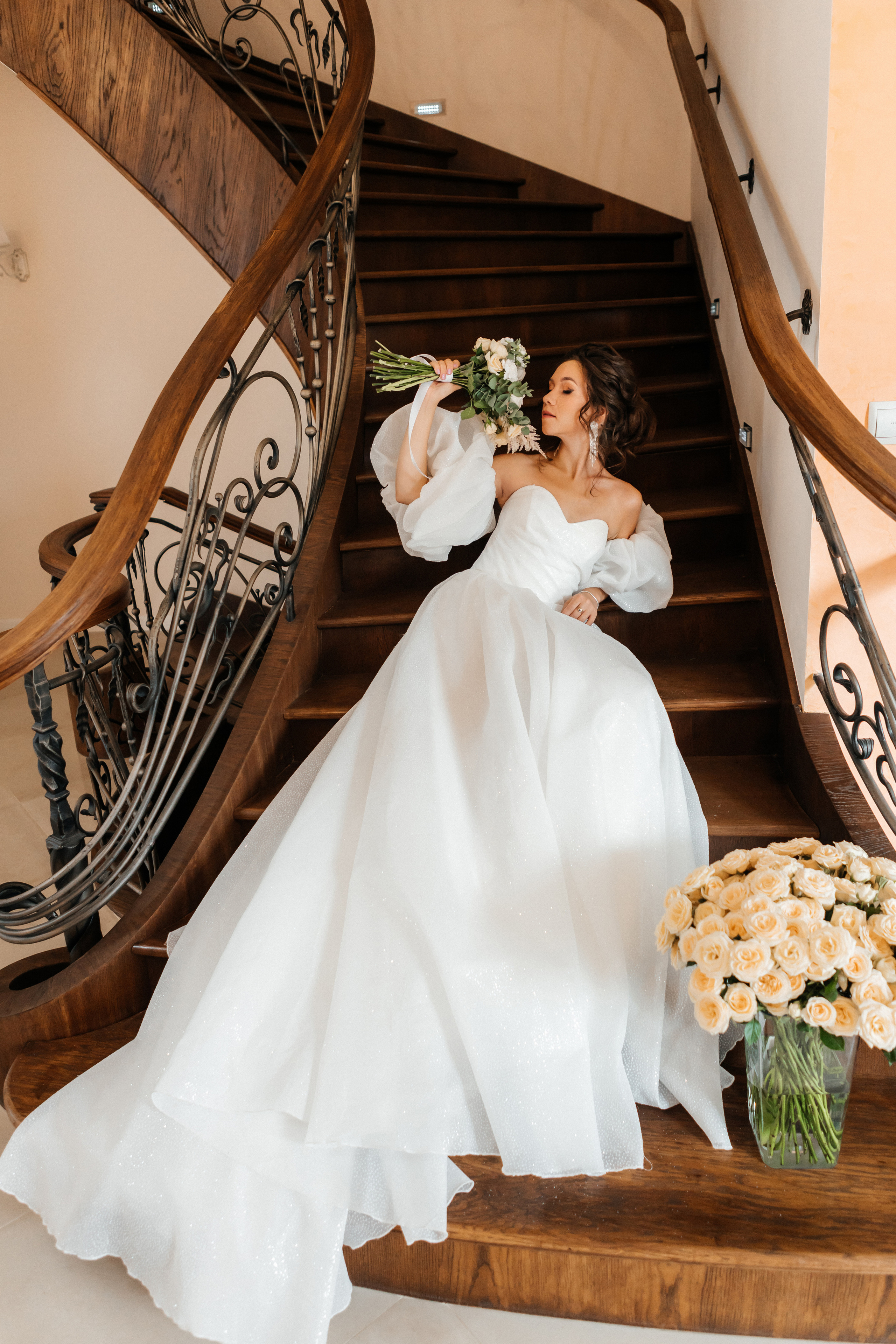 Свадебная фотосессия в загородном доме