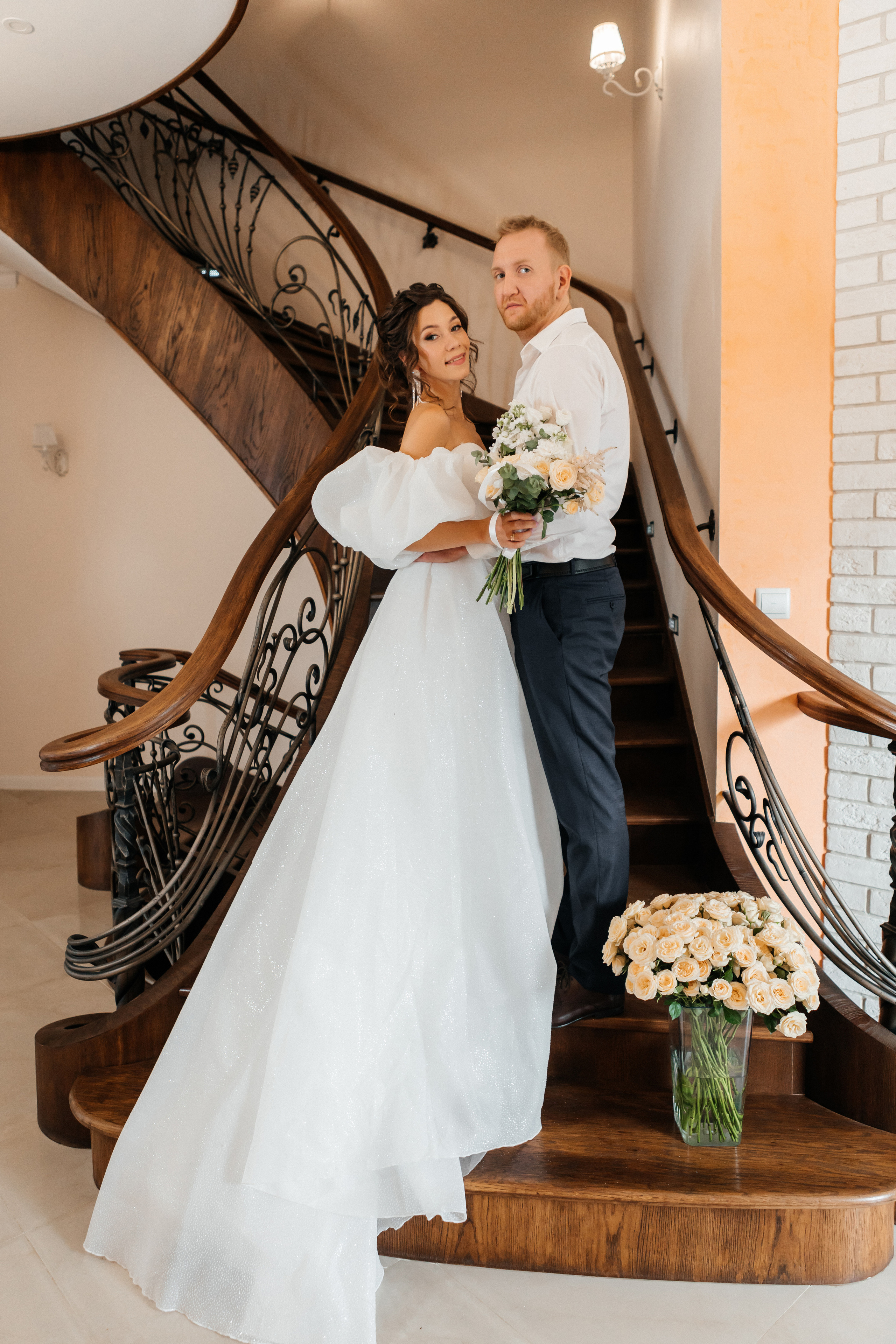 Свадебная фотосессия в загородном доме