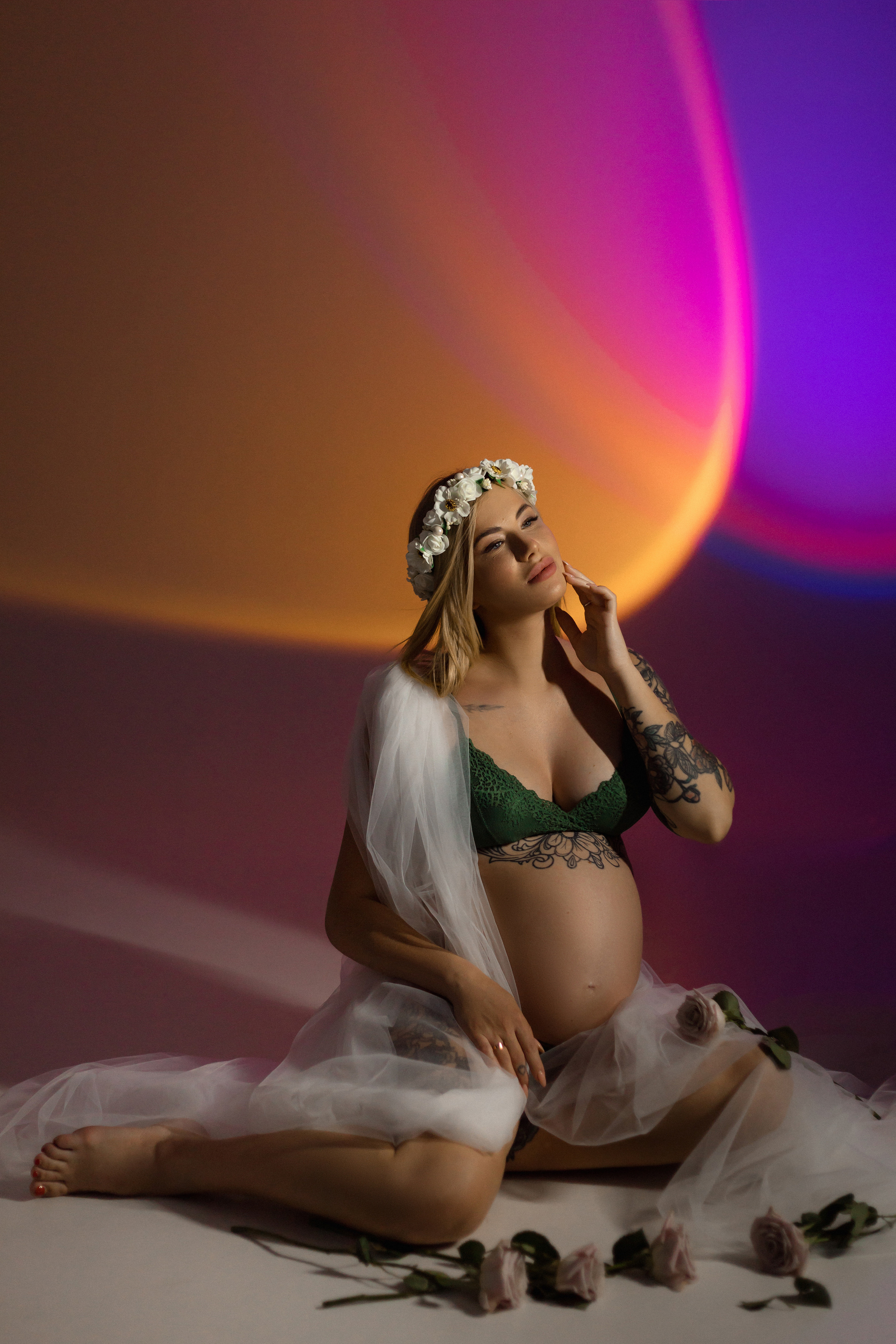 Фотосессия беременности в студии. Зотова Алена — семейный и женский фотограф в Зеленограде