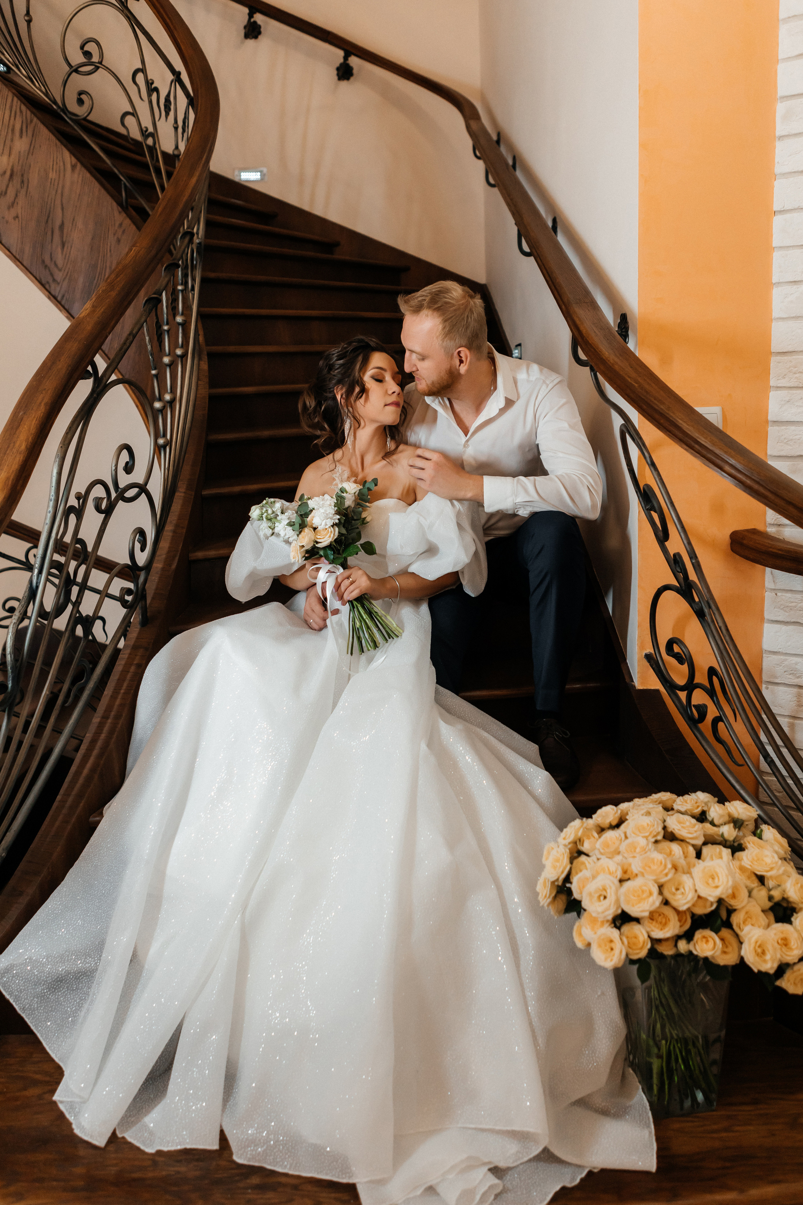 Свадебная фотосессия в загородном доме