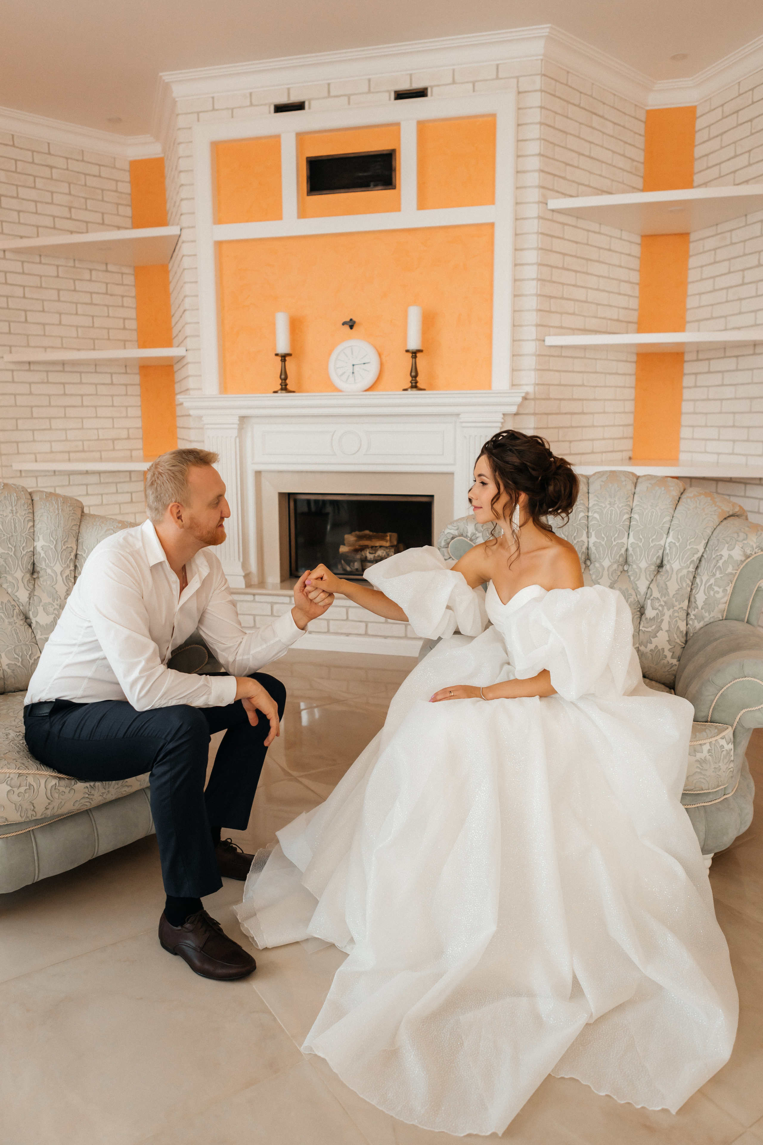 Свадебная фотосессия в загородном доме