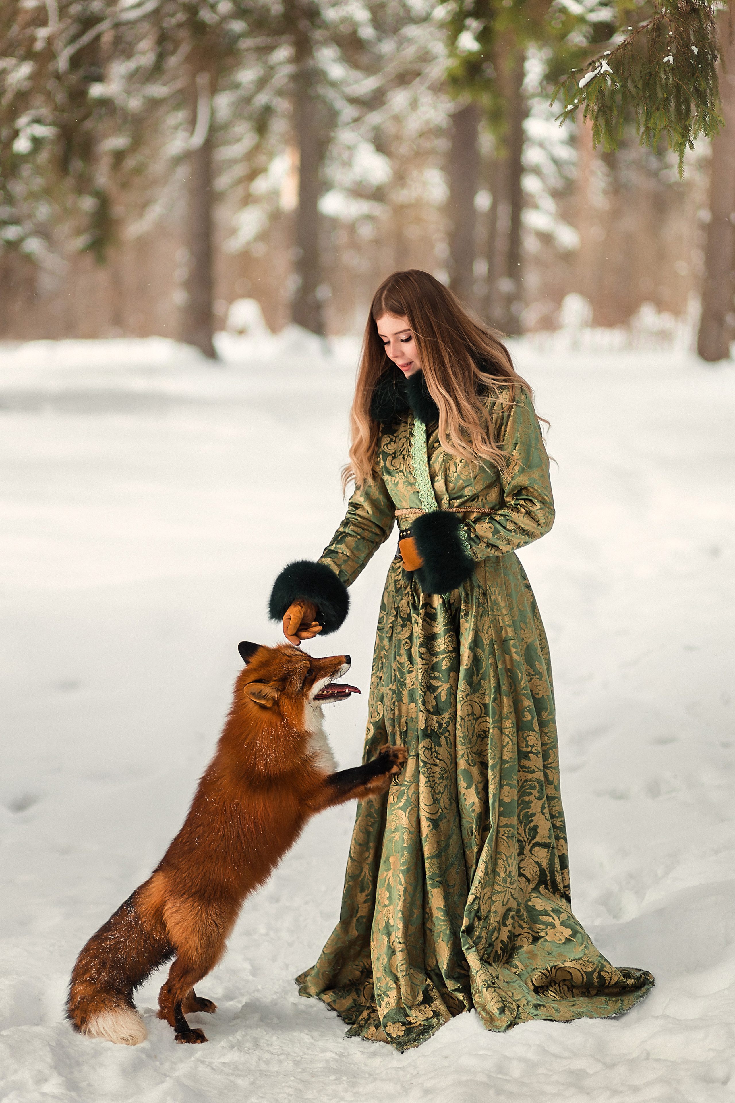 Фотосессия с лисой