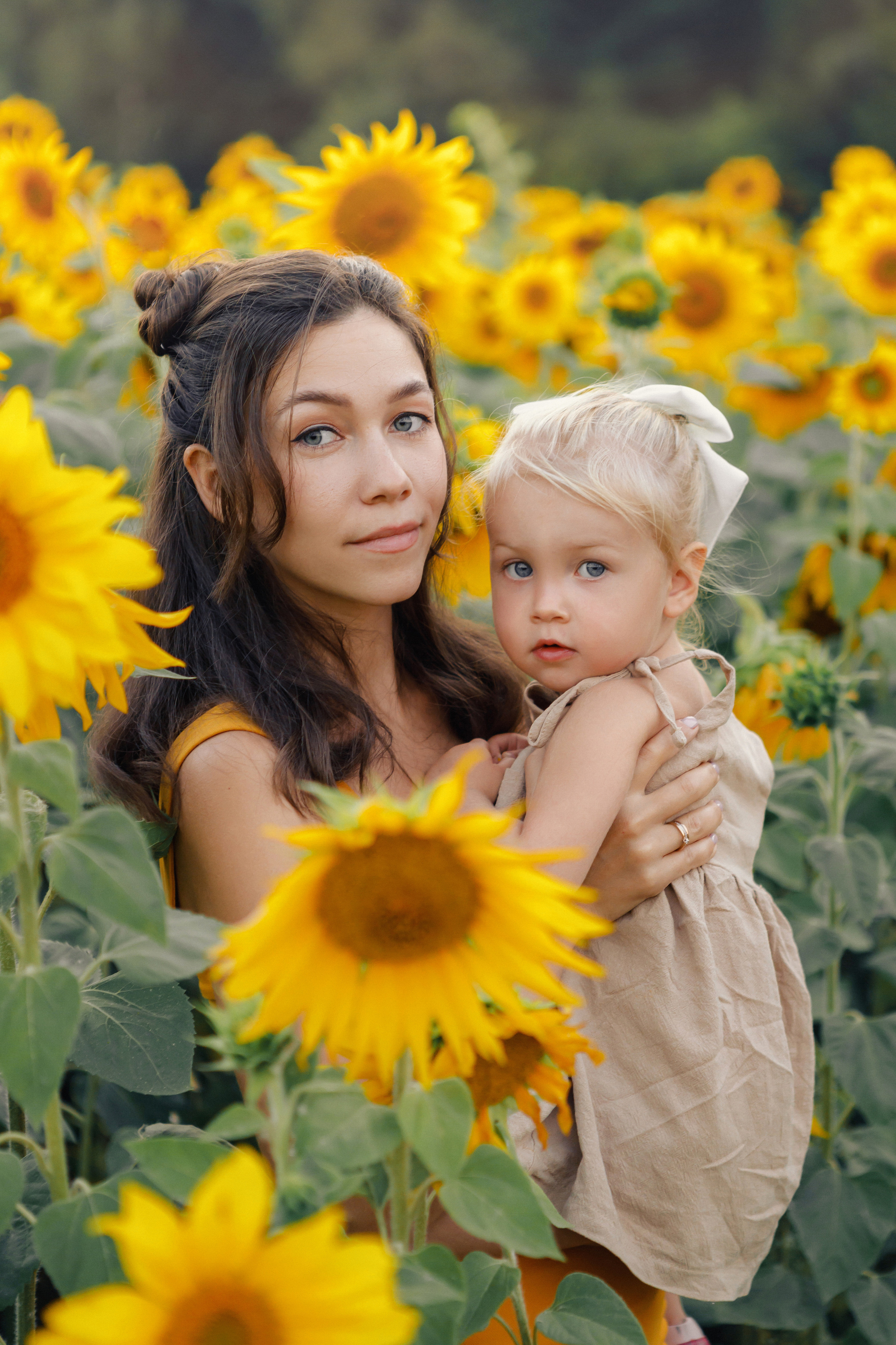 Фотосессия с подсолнухами