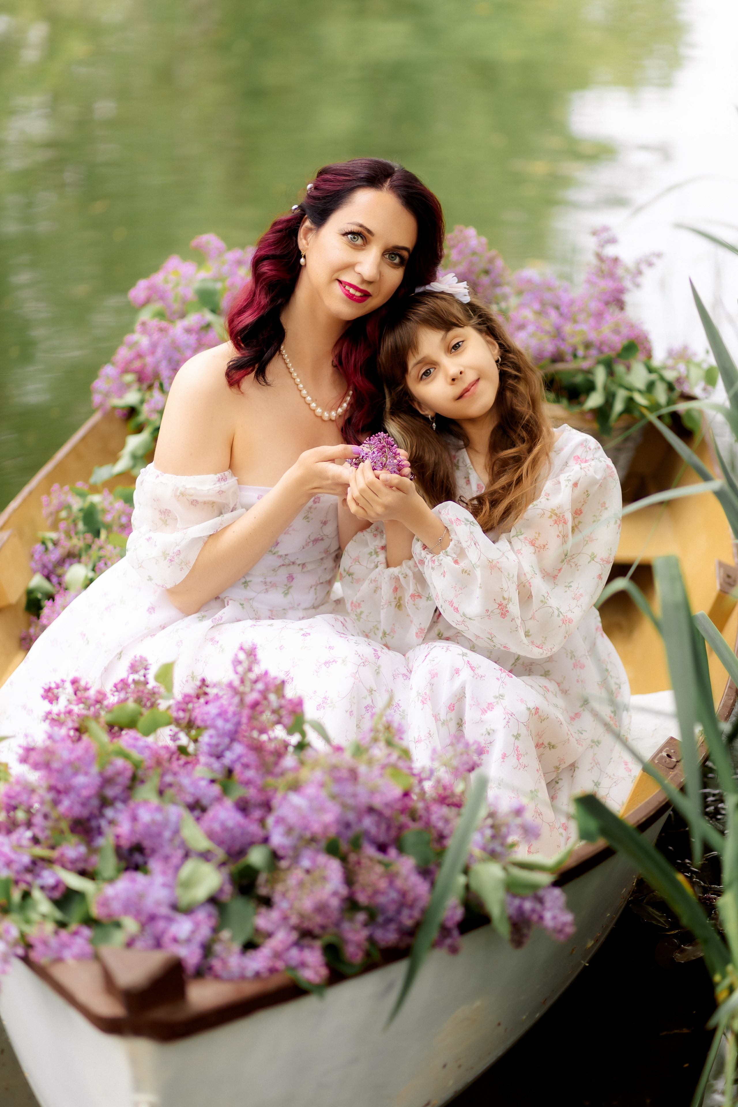 Семейная съемка в лодке. Зотова Алена — семейный и женский фотограф в Зеленограде