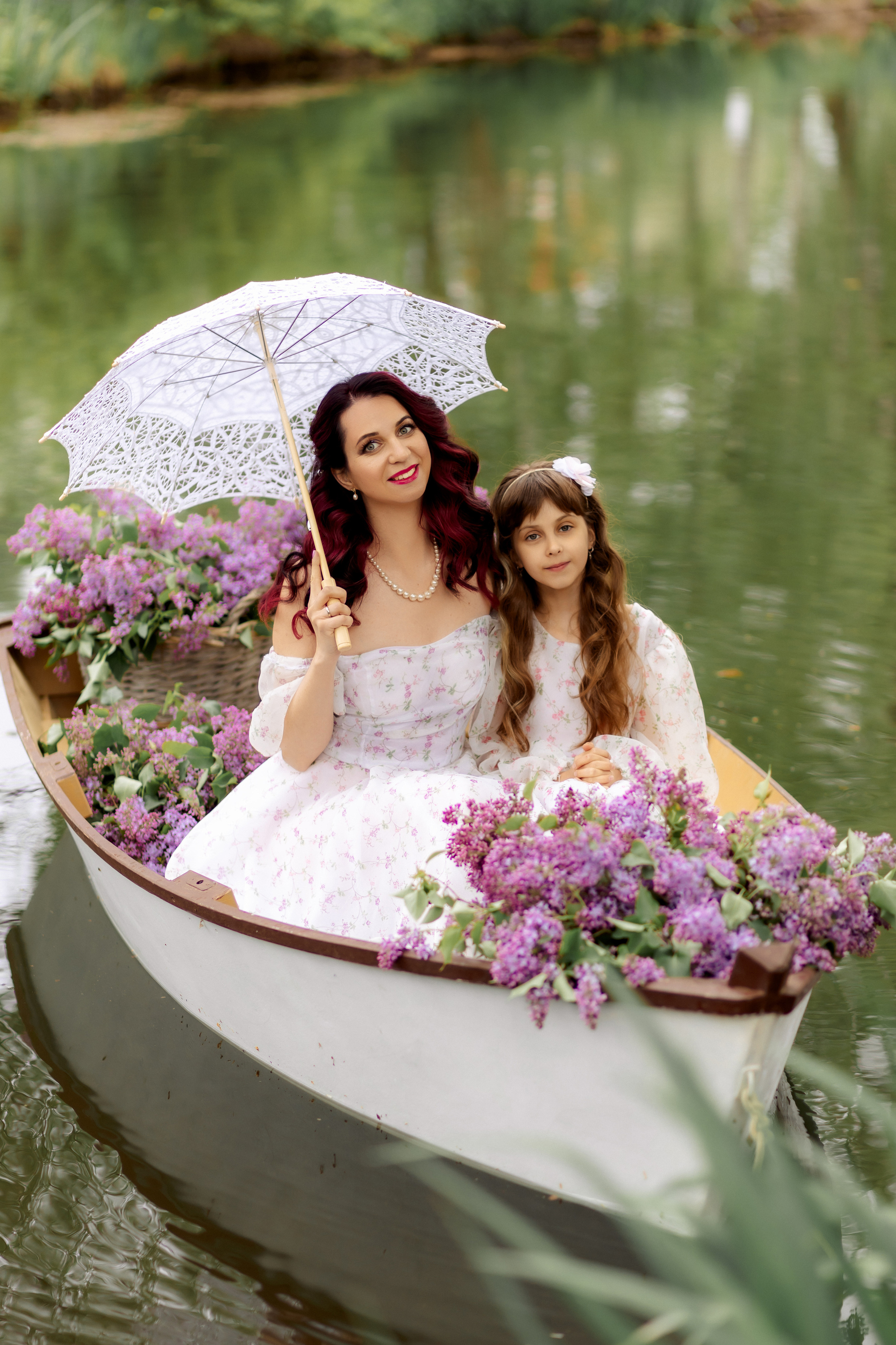 Семейная съемка в лодке. Зотова Алена — семейный и женский фотограф в Зеленограде