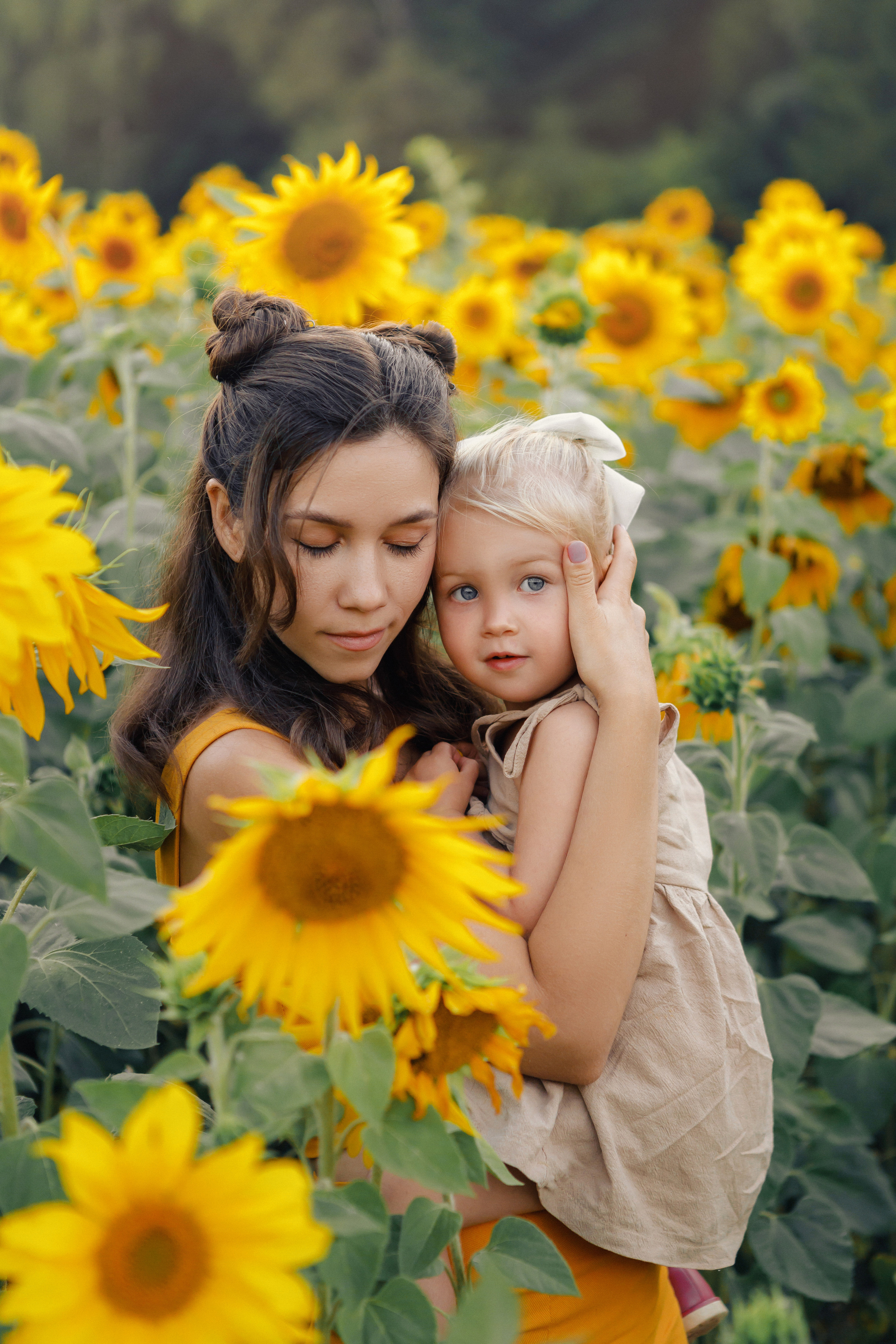 Фотосессия с подсолнухами