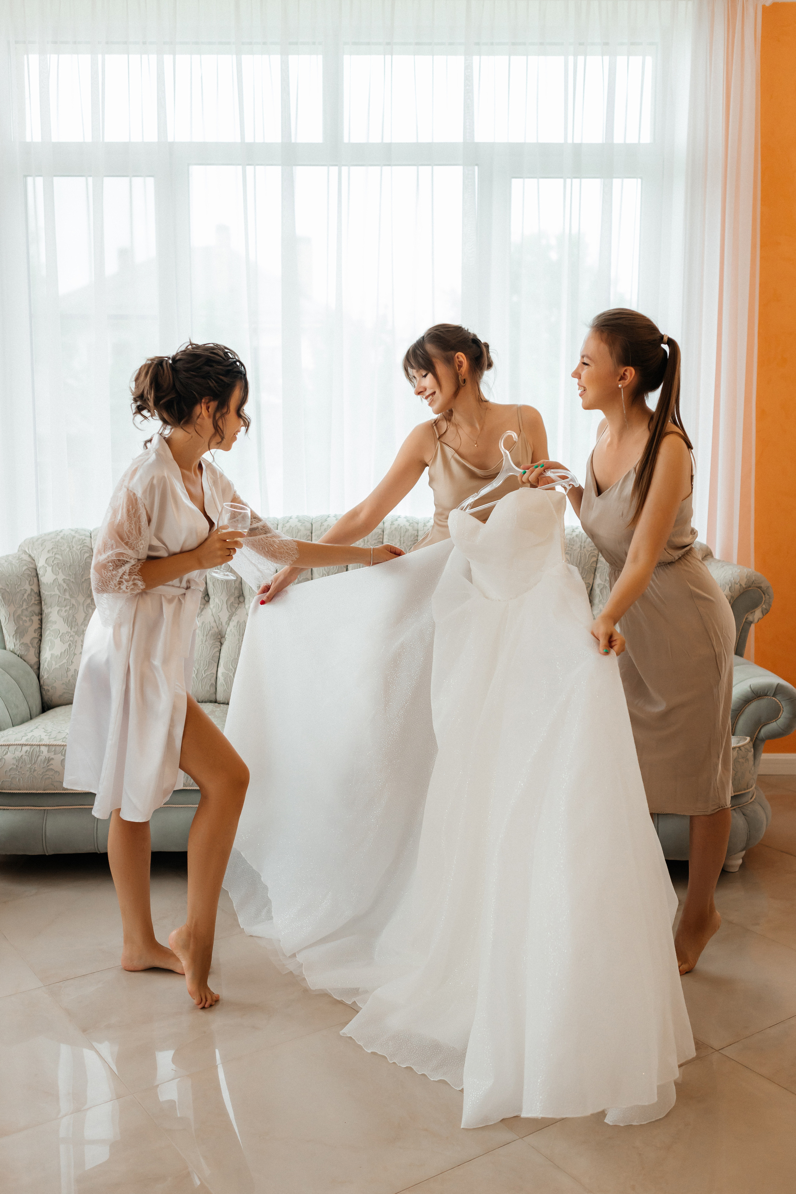 Свадебная фотосессия в загородном доме