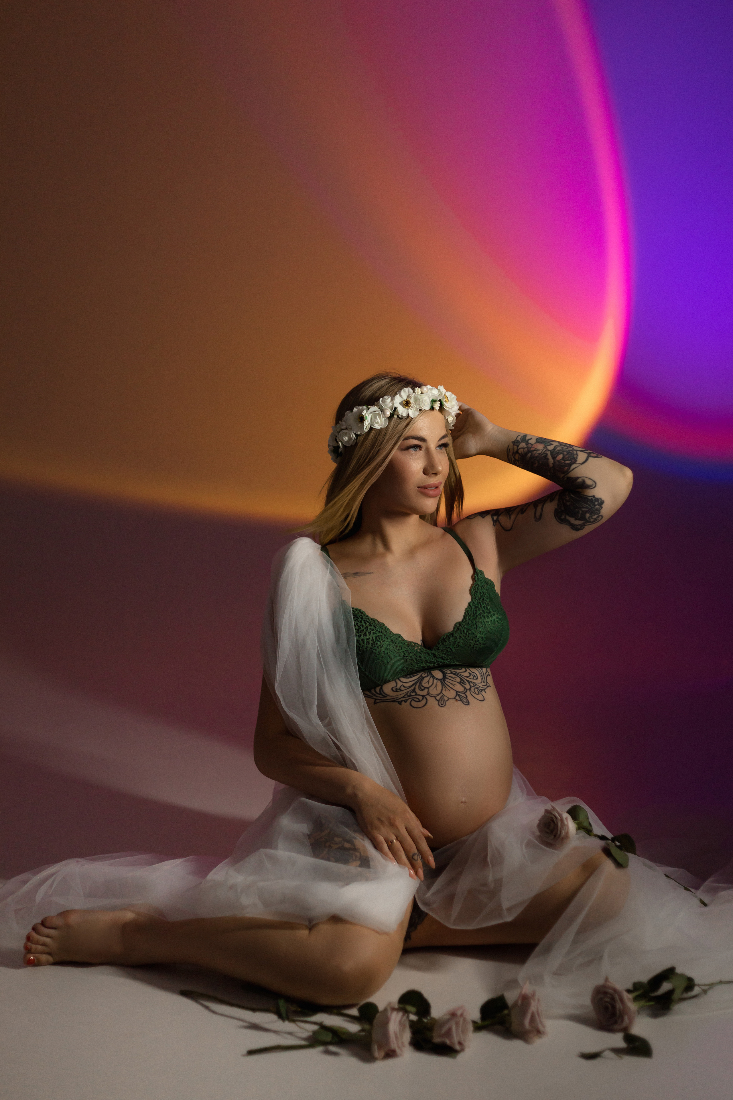 Фотосессия беременности в студии. Зотова Алена — семейный и женский фотограф в Зеленограде