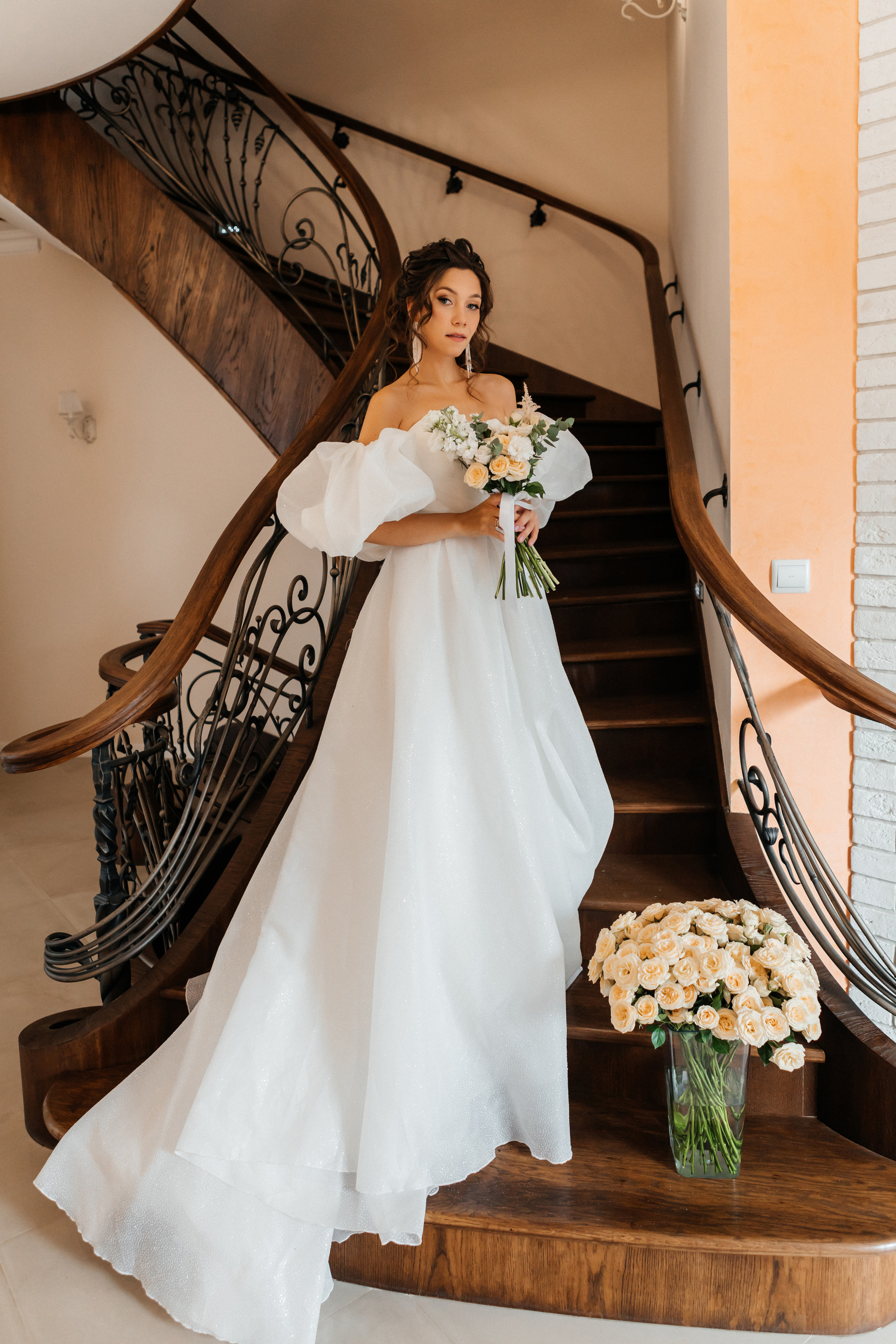 Свадебная фотосессия в загородном доме