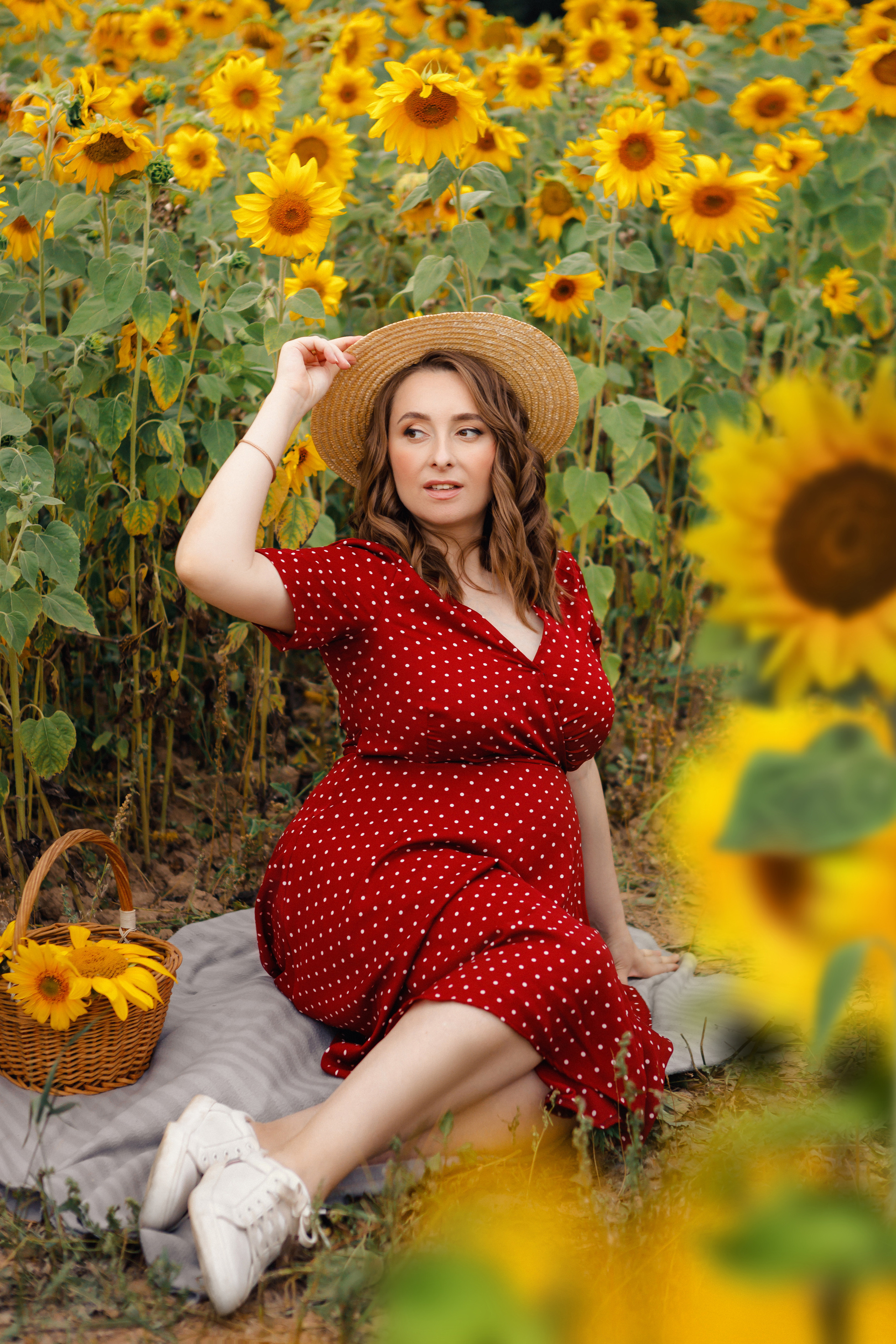 Фотосессия с подсолнухами. Зотова Алена — семейный и женский фотограф в Зеленограде