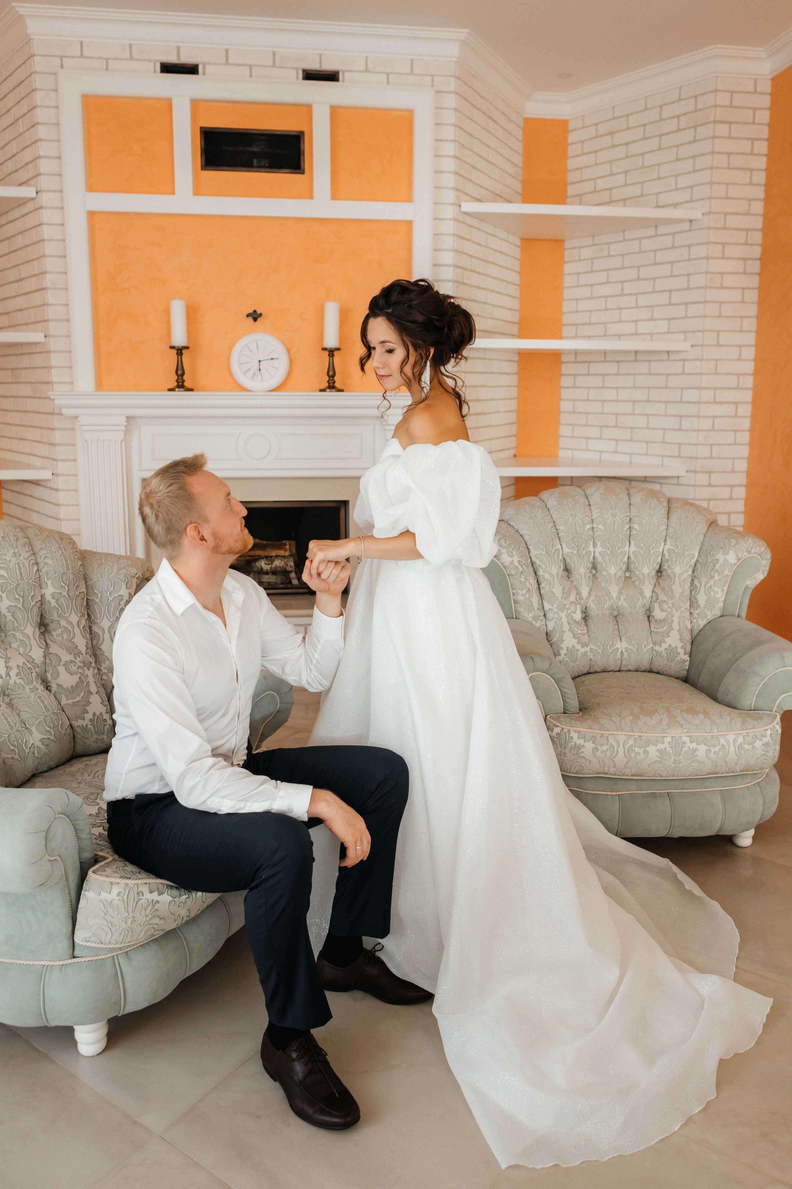 Свадебная фотосессия в загородном доме