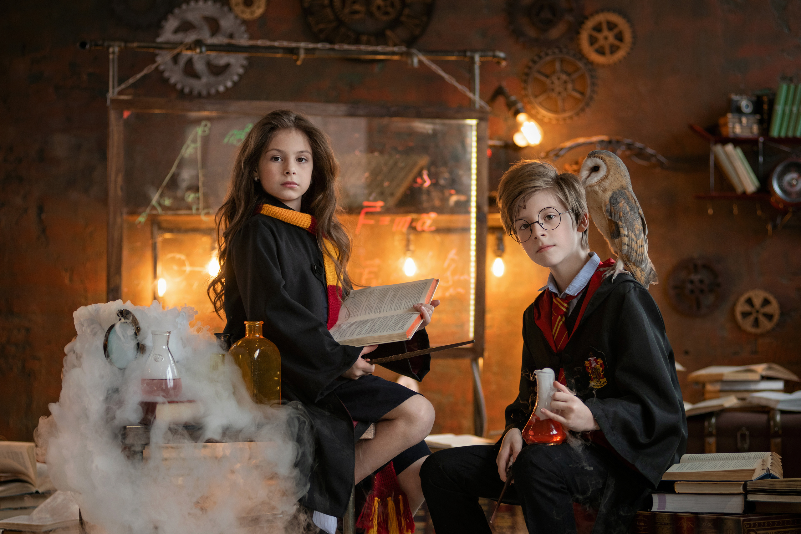 Гарри Поттер и Гермиона фотосессия в Москве. Семьи, дети, сады, школы. Фотограф Первенцева Елена. Москва