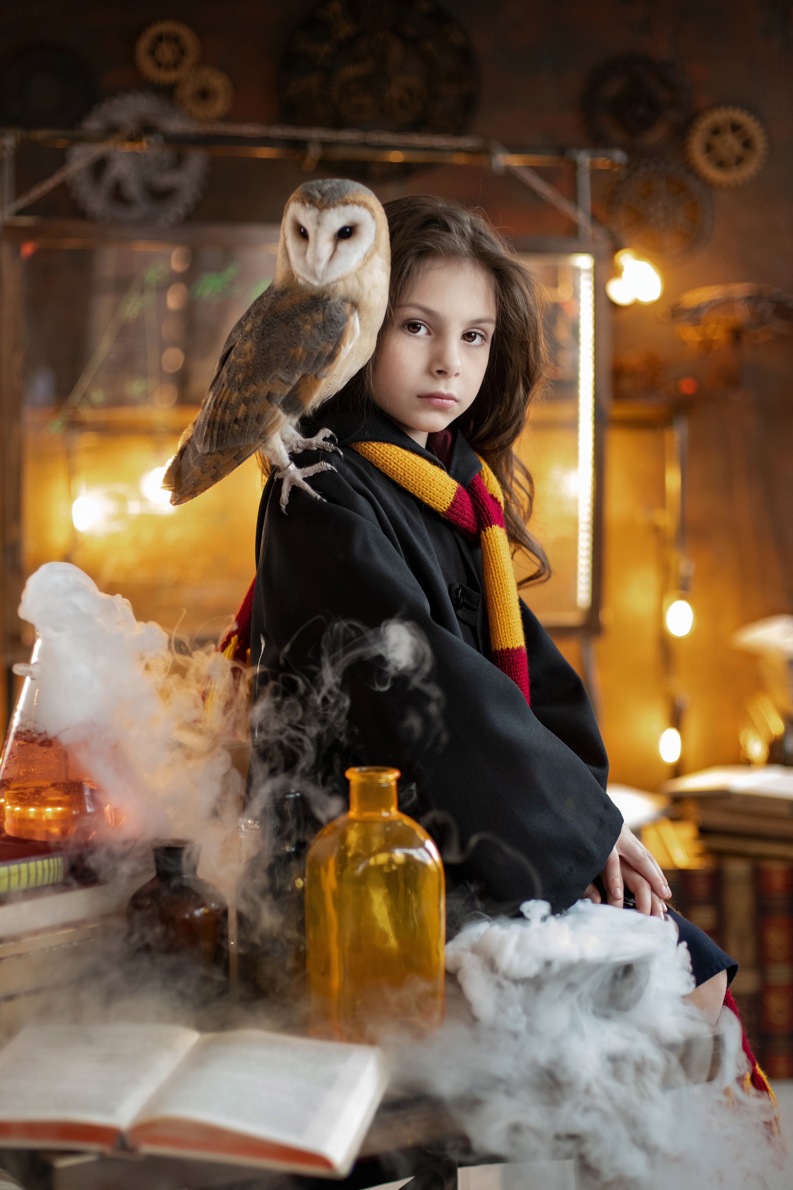 Гарри Поттер и Гермиона фотосессия в Москве. Семьи, дети, сады, школы. Фотограф Первенцева Елена. Москва