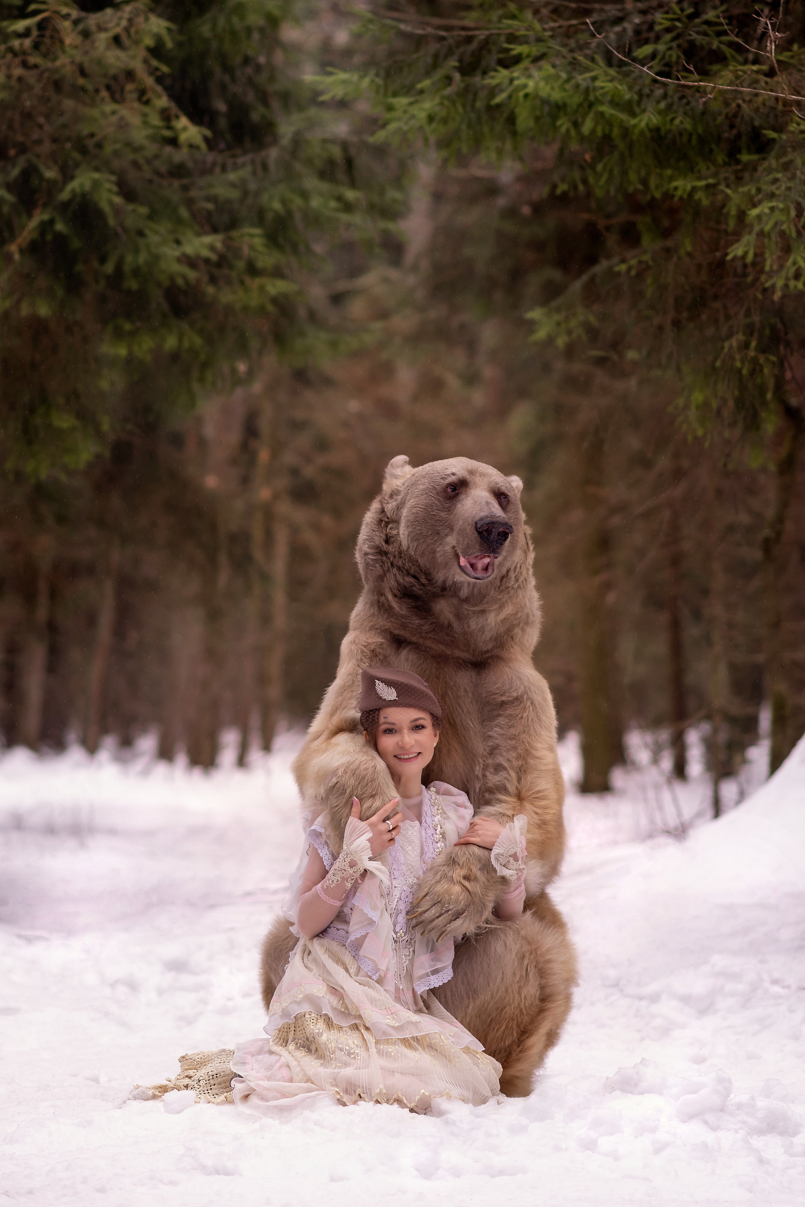 Фотосессия с медведем. Семьи, дети, сады, школы. Фотограф Первенцева Елена. Москва