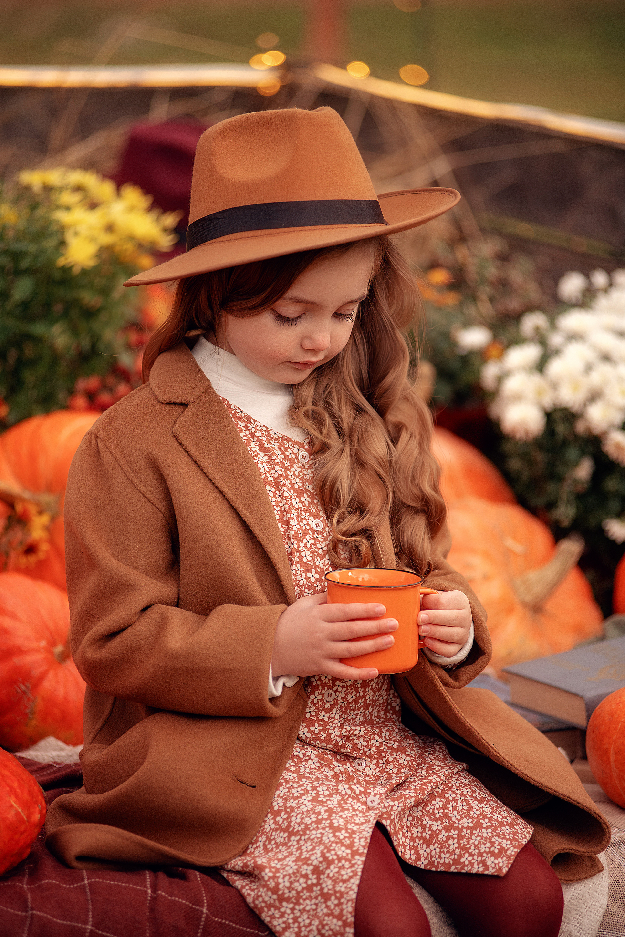 Осенний фотопроект с тыквами. Семьи, дети, сады, школы. Фотограф Первенцева Елена. Москва