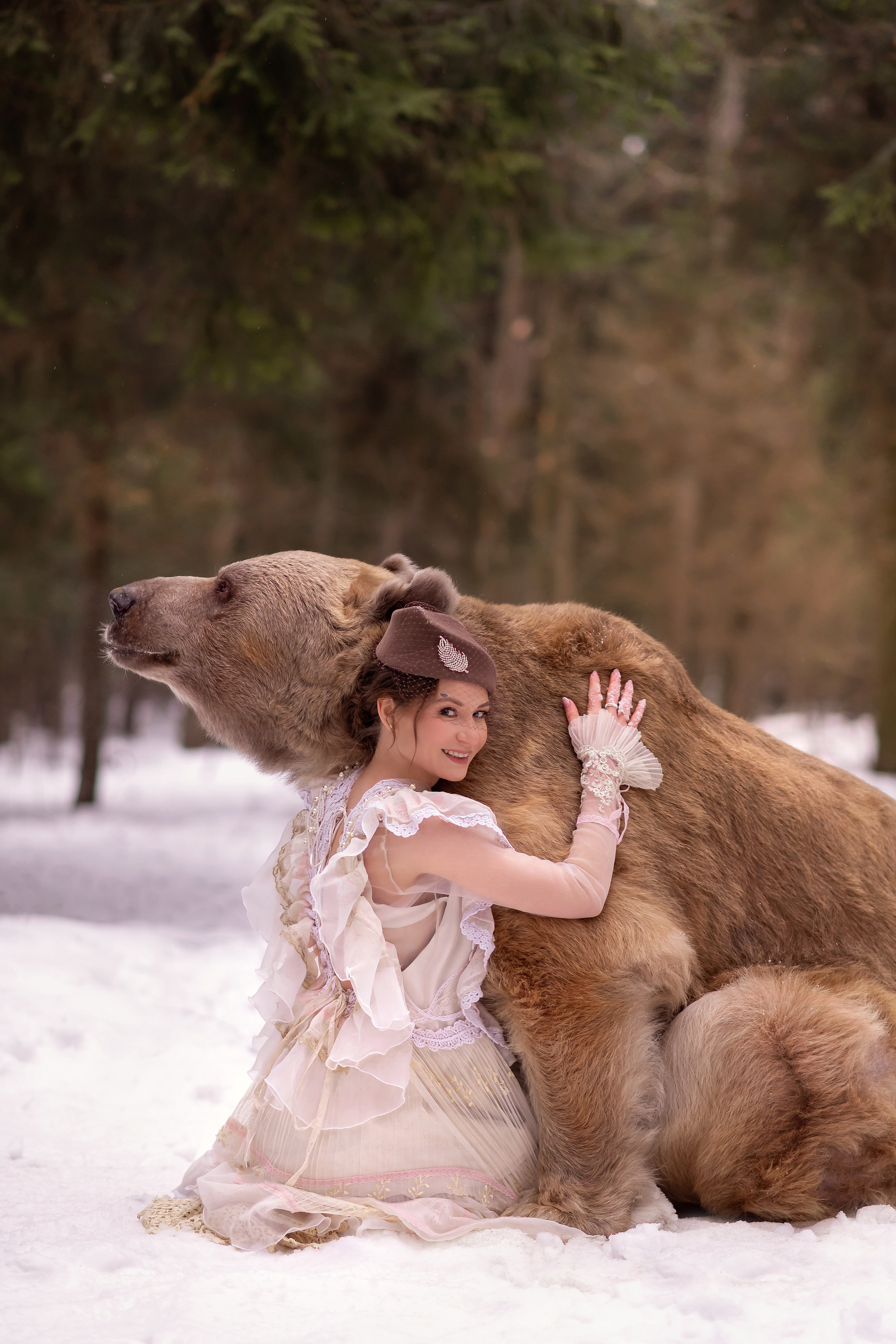 Фотосессия с медведем. Семьи, дети, сады, школы. Фотограф Первенцева Елена. Москва
