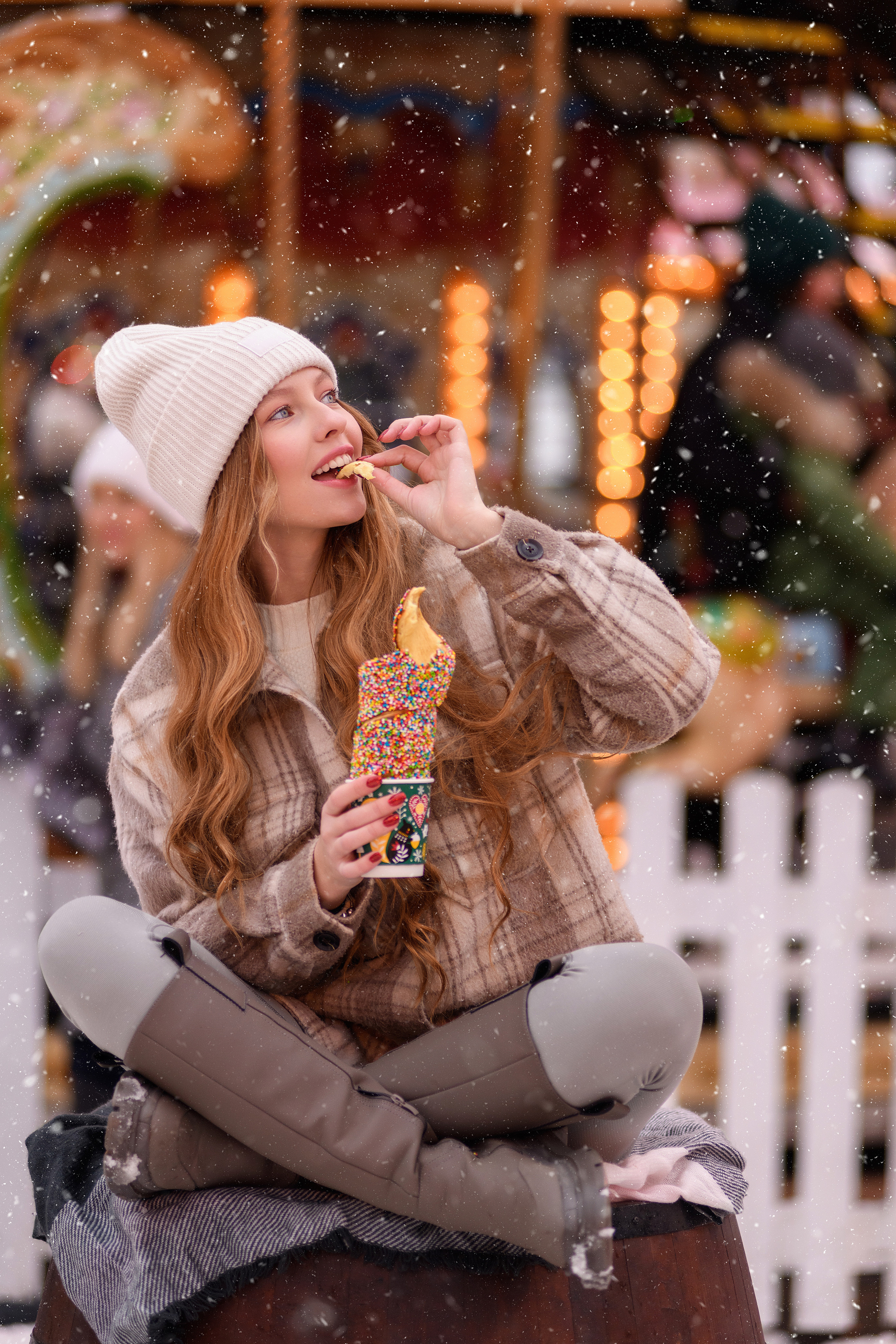 Новогодняя фотосессия ГУМ Ярмарка. Семьи, дети, сады, школы. Фотограф Первенцева Елена. Москва